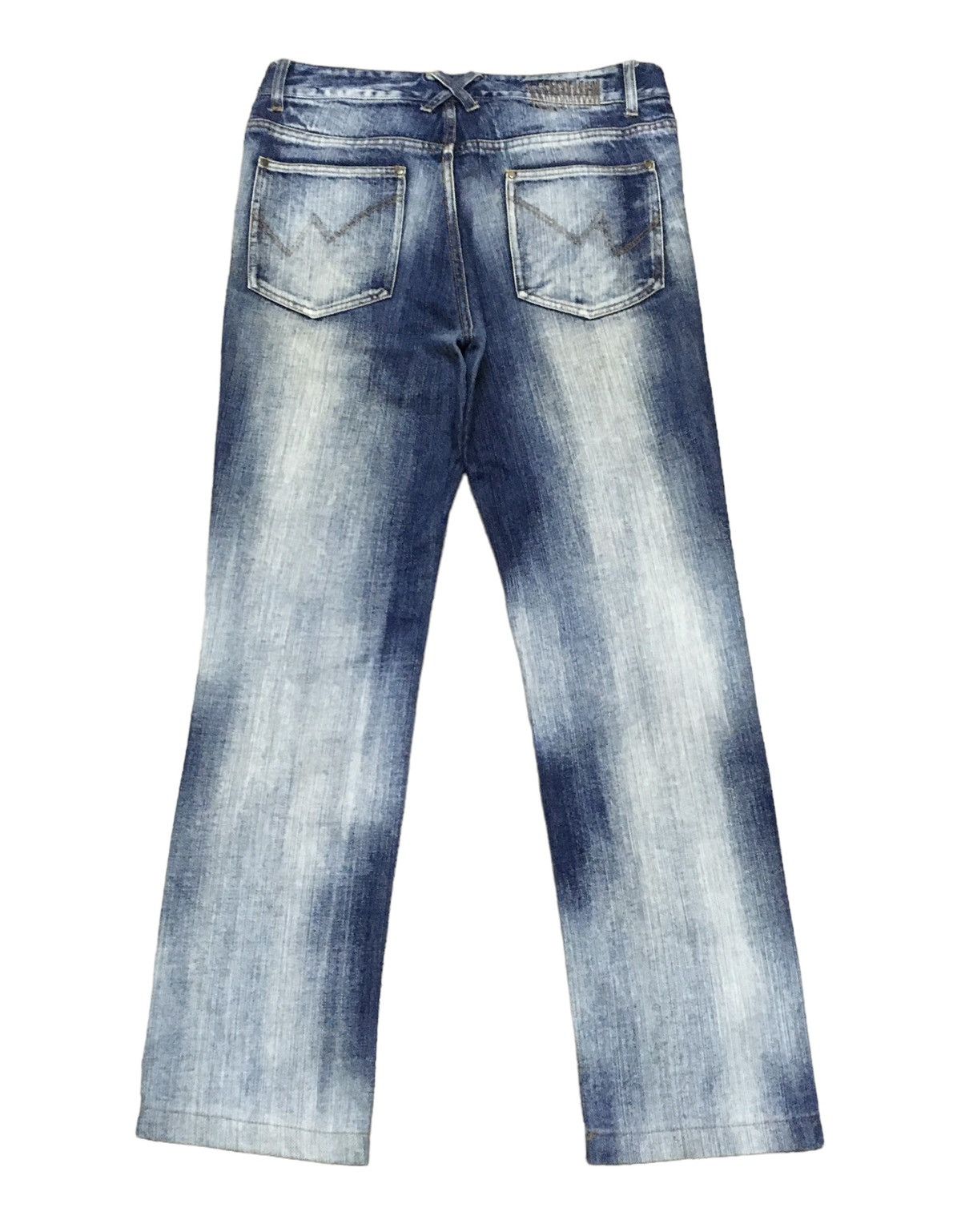 If Six Was Nine × Japanese Brand Rare Vintage Japanese Brand Double Focus Bleach Jeans 1990s Size US 32 / EU 48 - 2 Thumbnail
