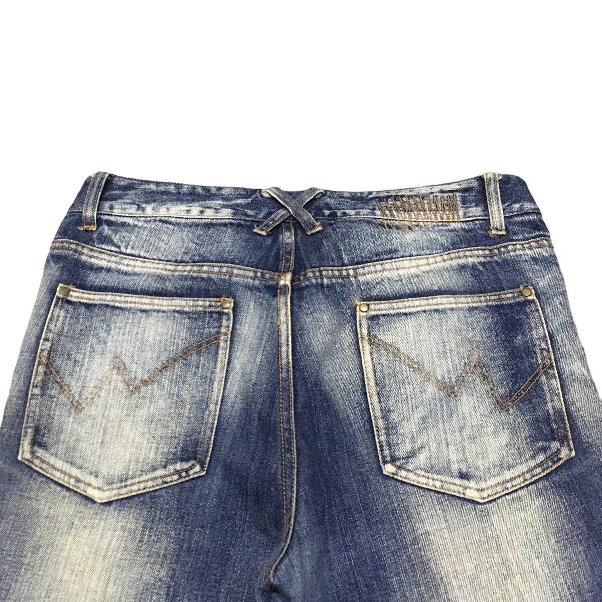 If Six Was Nine × Japanese Brand Rare Vintage Japanese Brand Double Focus Bleach Jeans 1990s Size US 32 / EU 48 - 4 Thumbnail