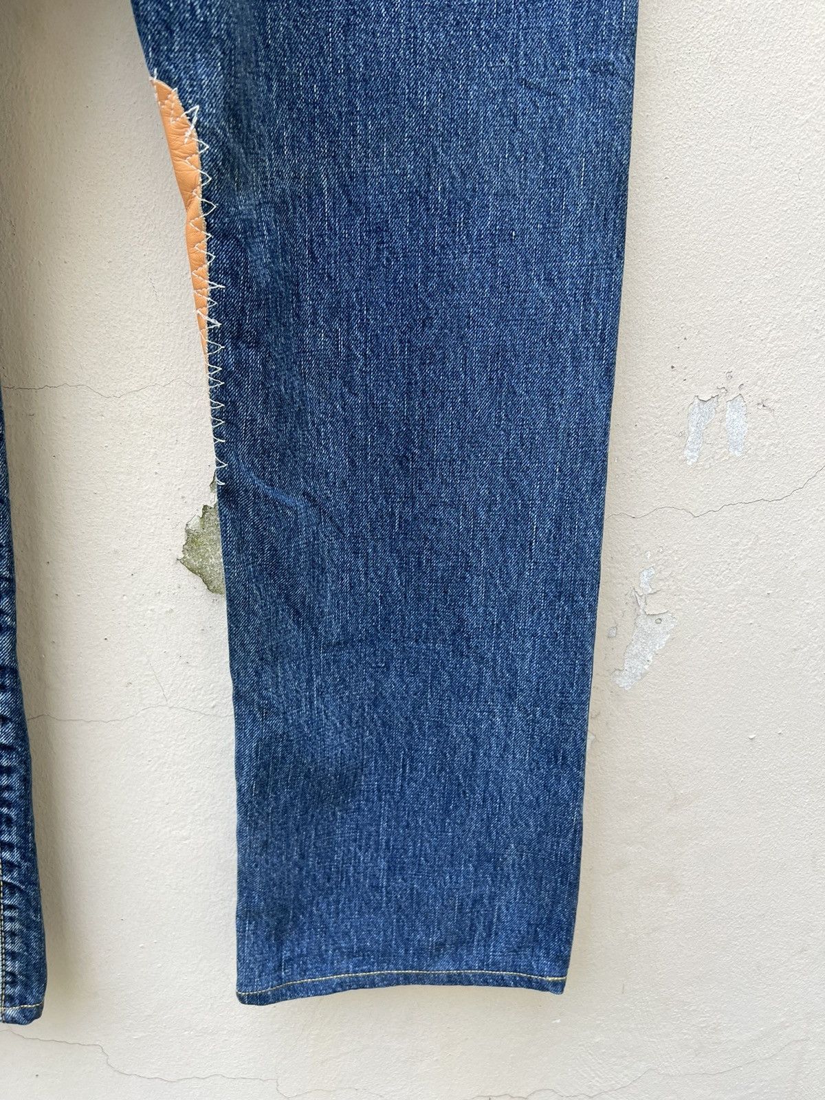 Burgus Plus BURGUS Japan Distressed Patchworks Denim Jeans Size US 34 / EU 50 - 22 Thumbnail