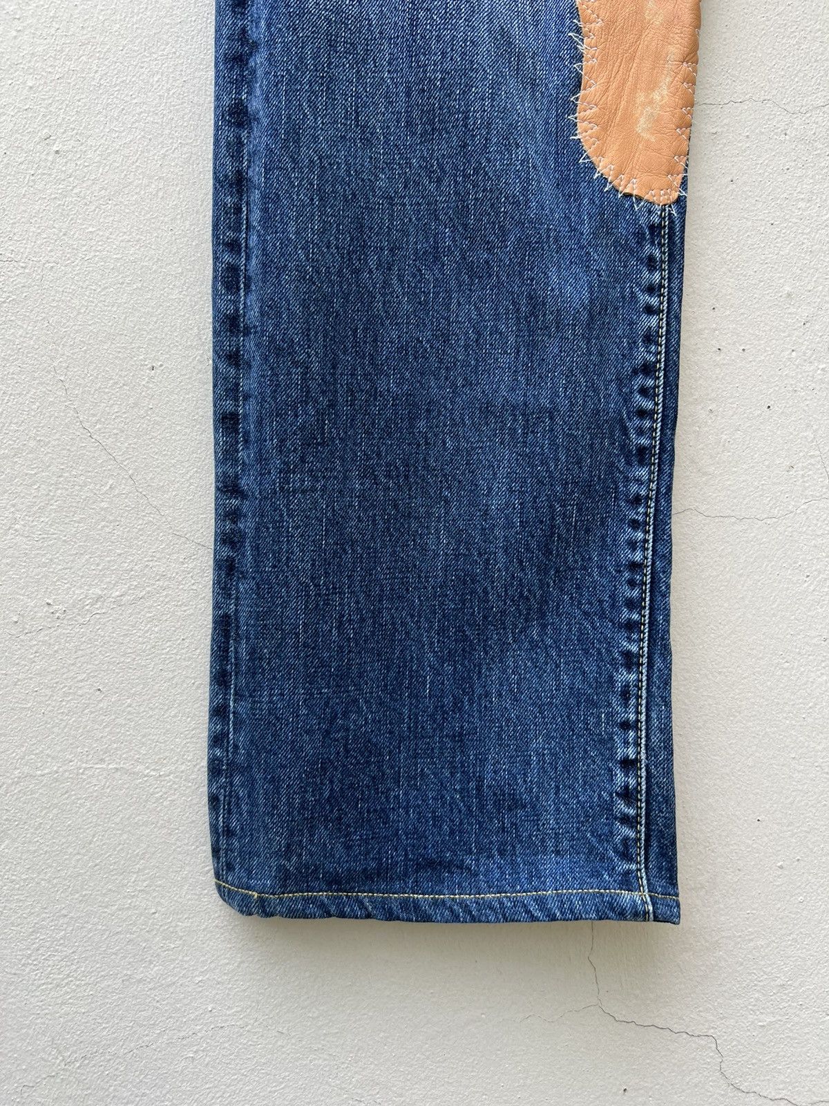 Burgus Plus BURGUS Japan Distressed Patchworks Denim Jeans Size US 34 / EU 50 - 10 Thumbnail