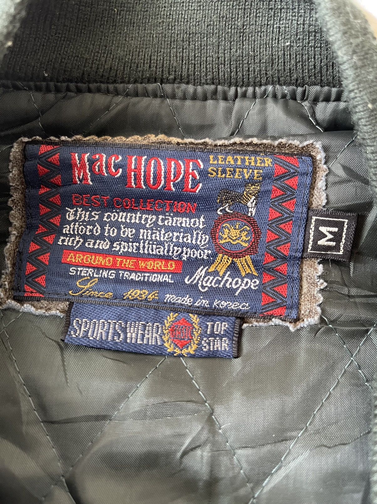 Vintage VINTAGE MACHOPE WOOL VARSITY JACKET Size US M / EU 48-50 / 2 - 9 Thumbnail