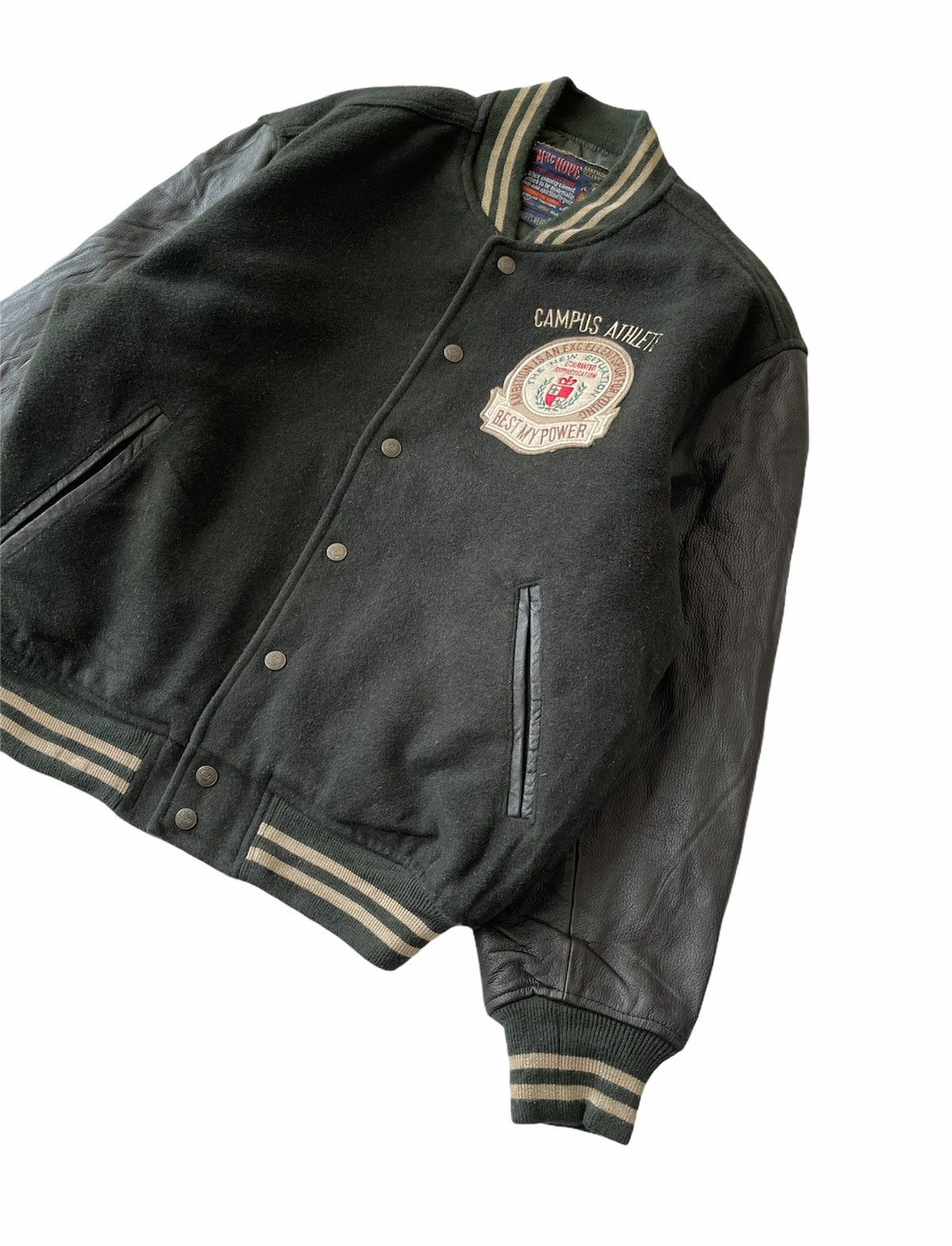 Vintage VINTAGE MACHOPE WOOL VARSITY JACKET Size US M / EU 48-50 / 2 - 3 Thumbnail