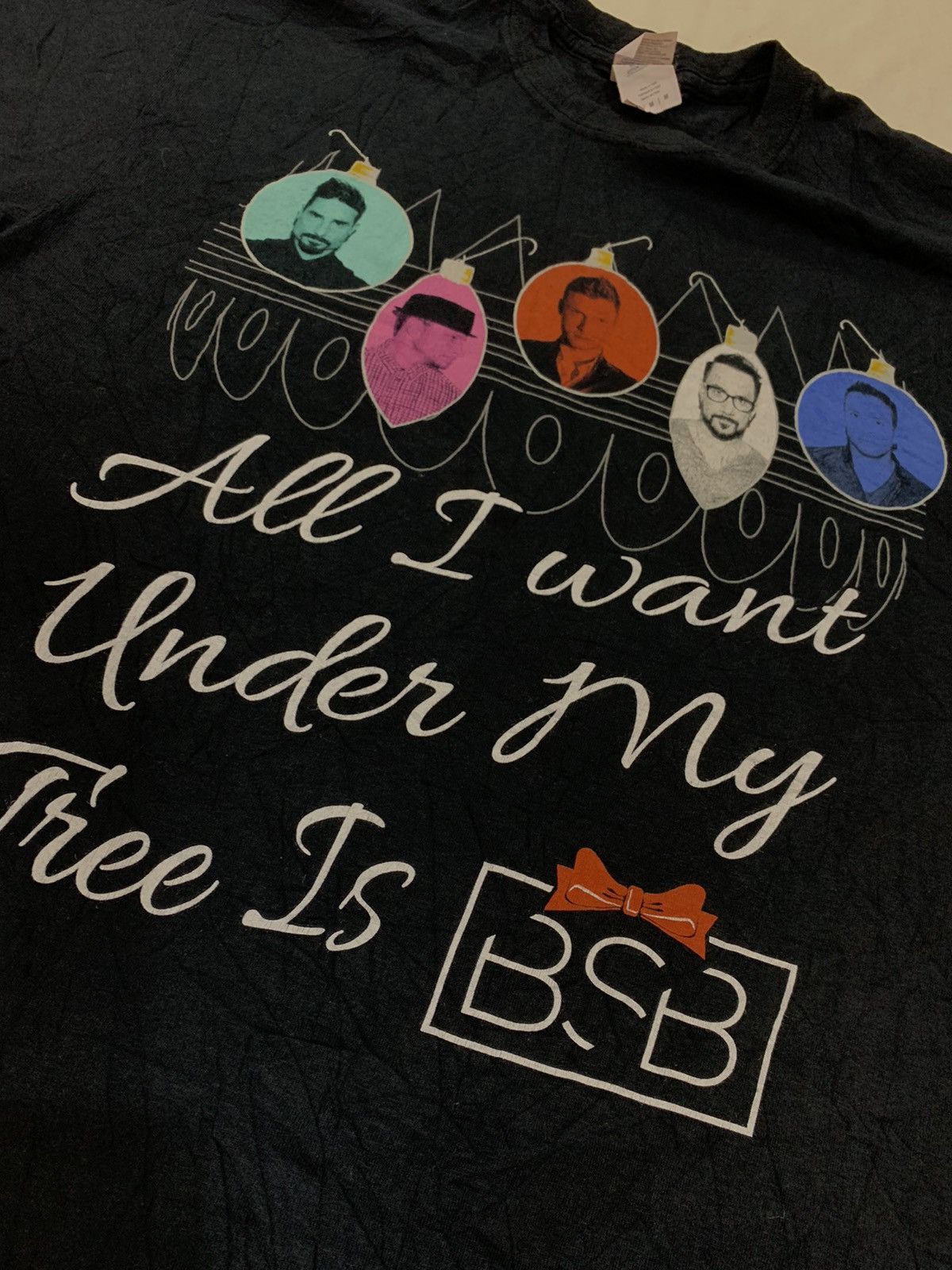 Band Tees BACKSTREET BOYS ALL I WANT UNDER MY TREE IS BSB Size US M / EU 48-50 / 2 - 6 Thumbnail