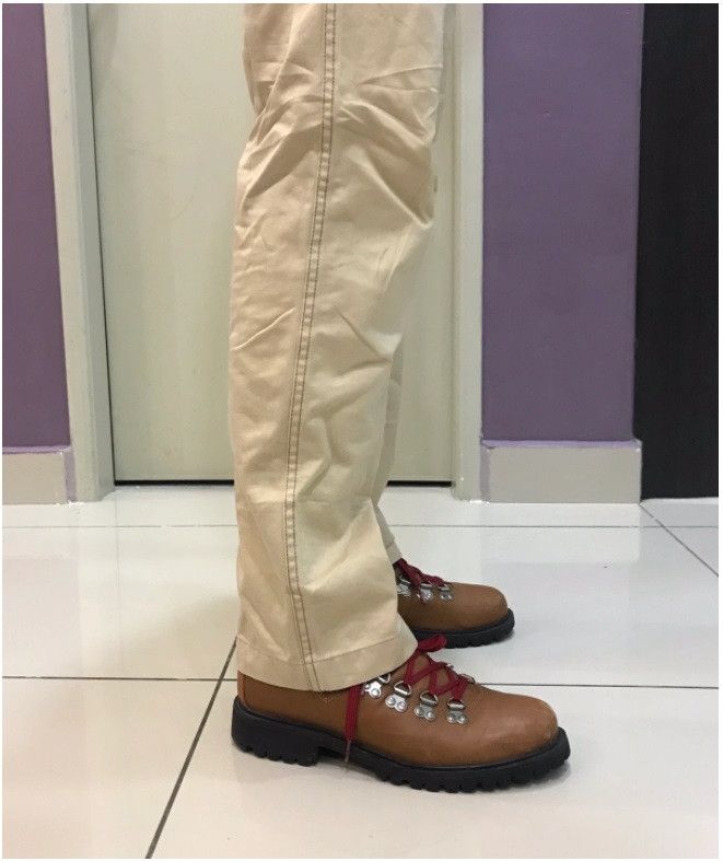 Edwin × Vintage OVER WORKS FACTORY EDWIN BEIGE CARGO PANTS DISTRESSED Size US 31 - 12 Thumbnail