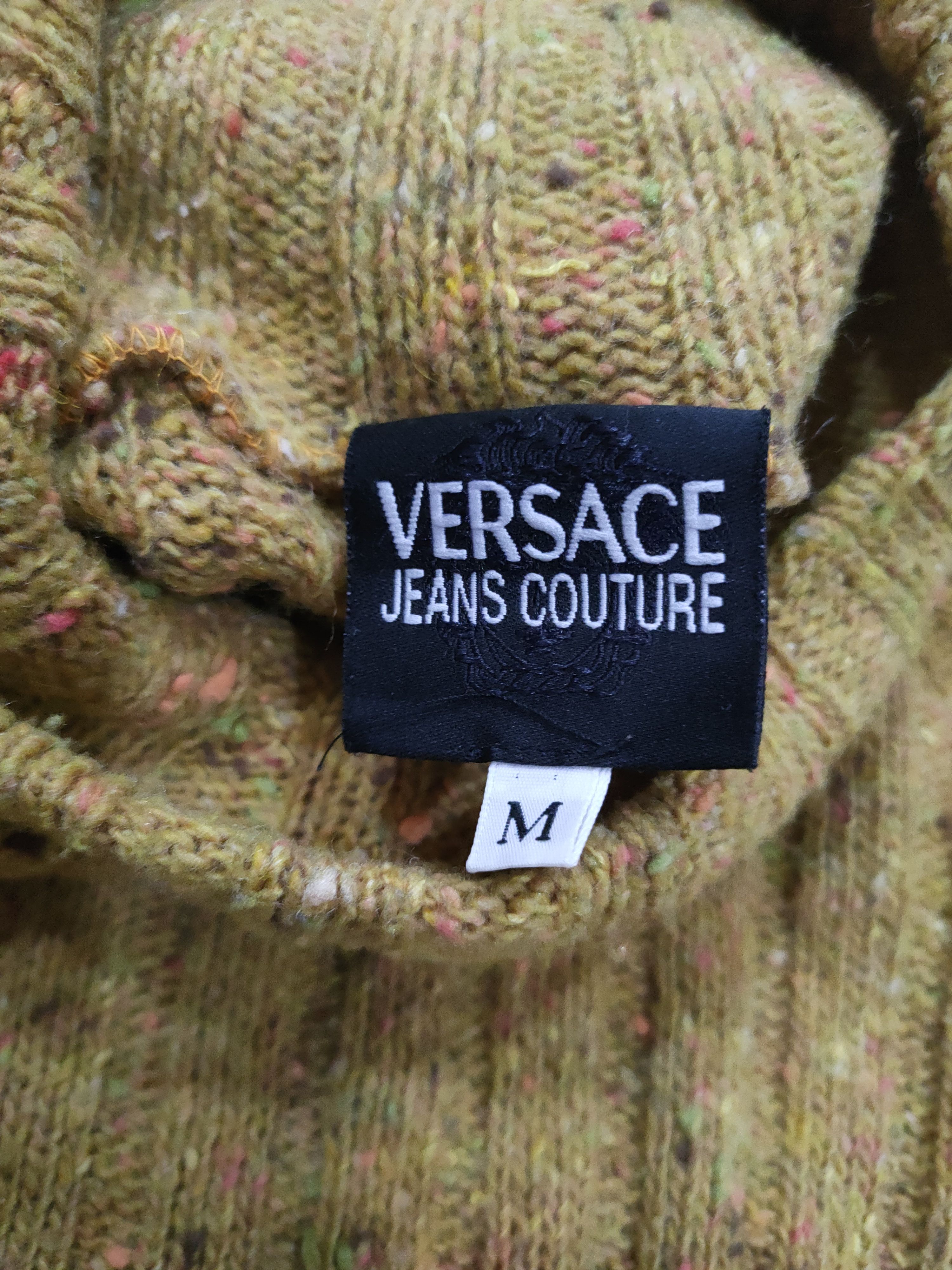 Versace × Versace Jeans Couture VERSACE TURTLENECK KNITTED WOOL SWEATER Size US M / EU 48-50 / 2 - 3 Thumbnail