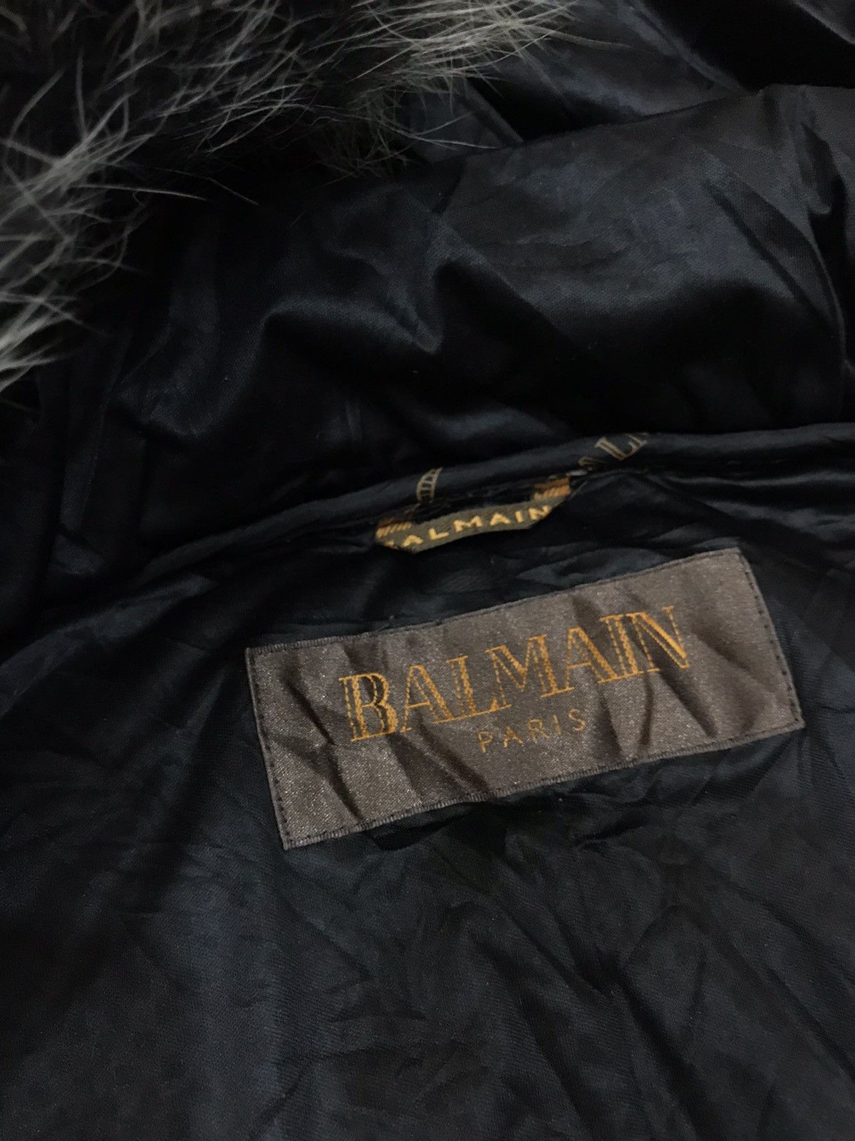Balmain × Vintage VINTAGE BALMAIN BLUE FOX FUR DOWN PUFFER JACKET Size US M / EU 48-50 / 2 - 10 Thumbnail