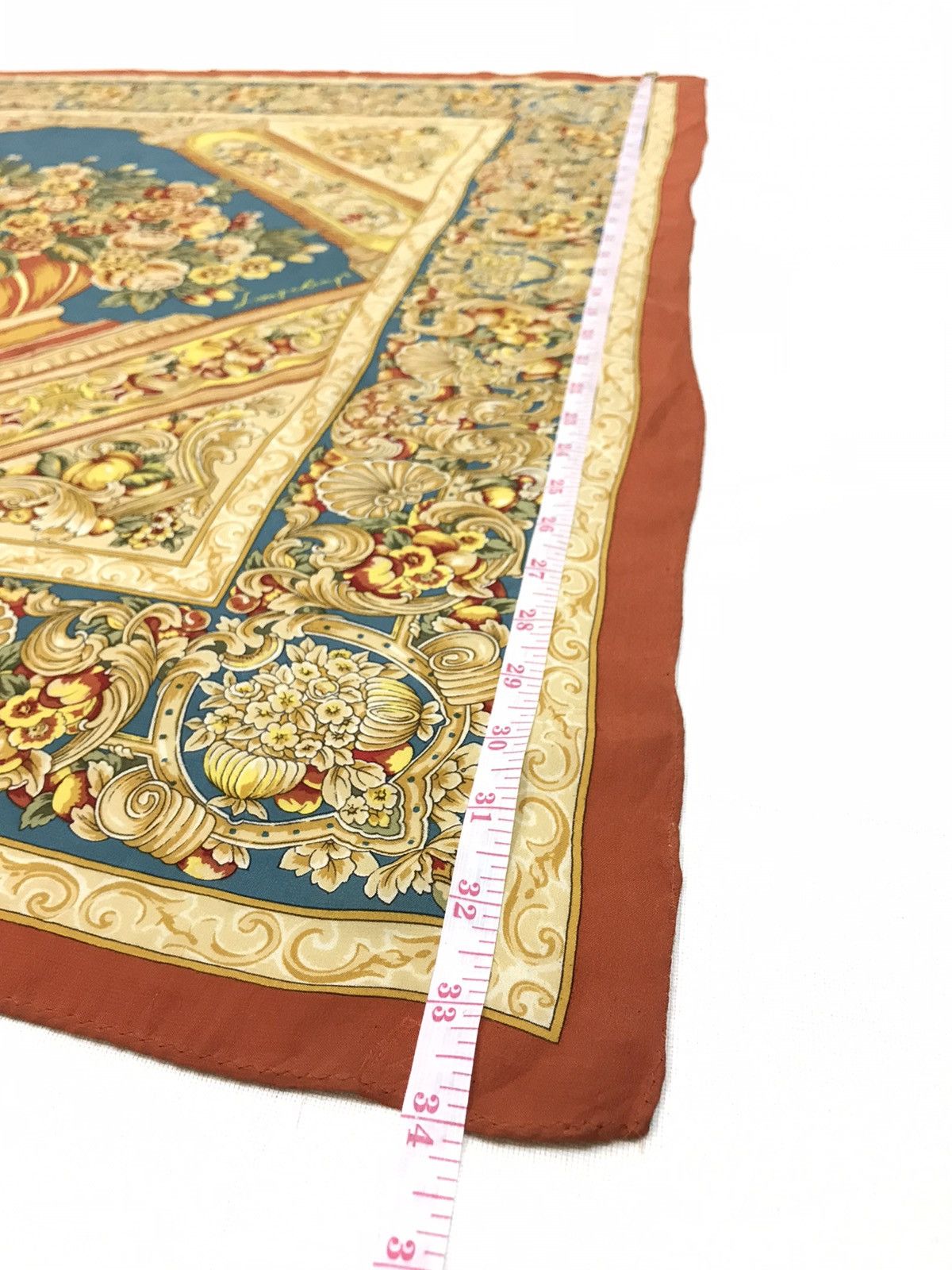 Longchamp LONGCHAMP FLORAL SILK SCARF 34" x 34" Size ONE SIZE - 9 Thumbnail