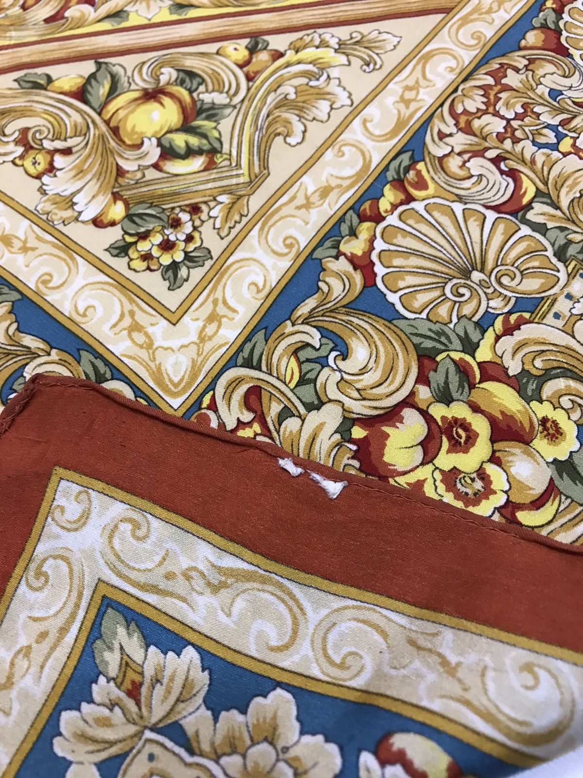 Longchamp LONGCHAMP FLORAL SILK SCARF 34" x 34" Size ONE SIZE - 7 Thumbnail