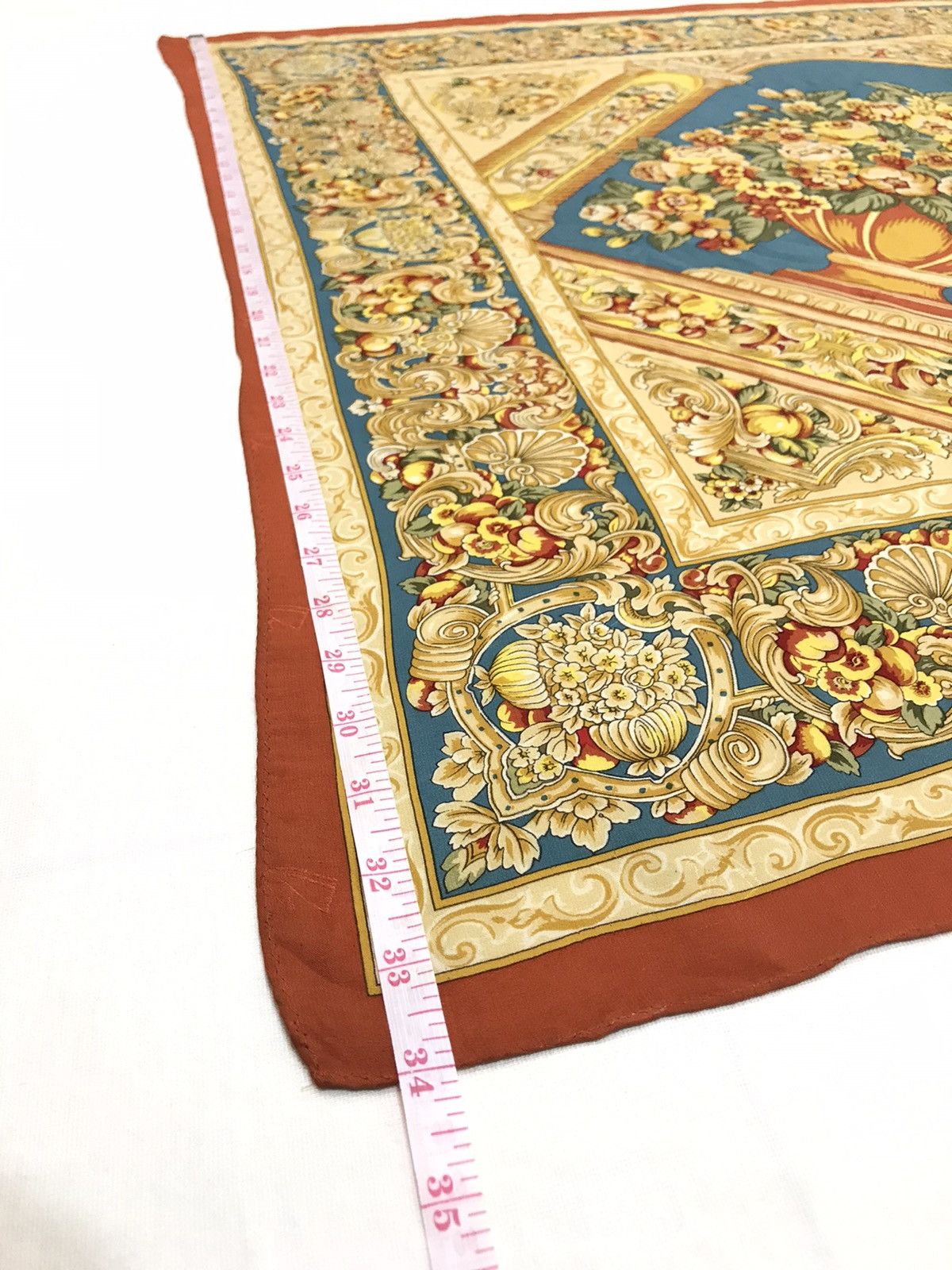 Longchamp LONGCHAMP FLORAL SILK SCARF 34" x 34" Size ONE SIZE - 8 Thumbnail