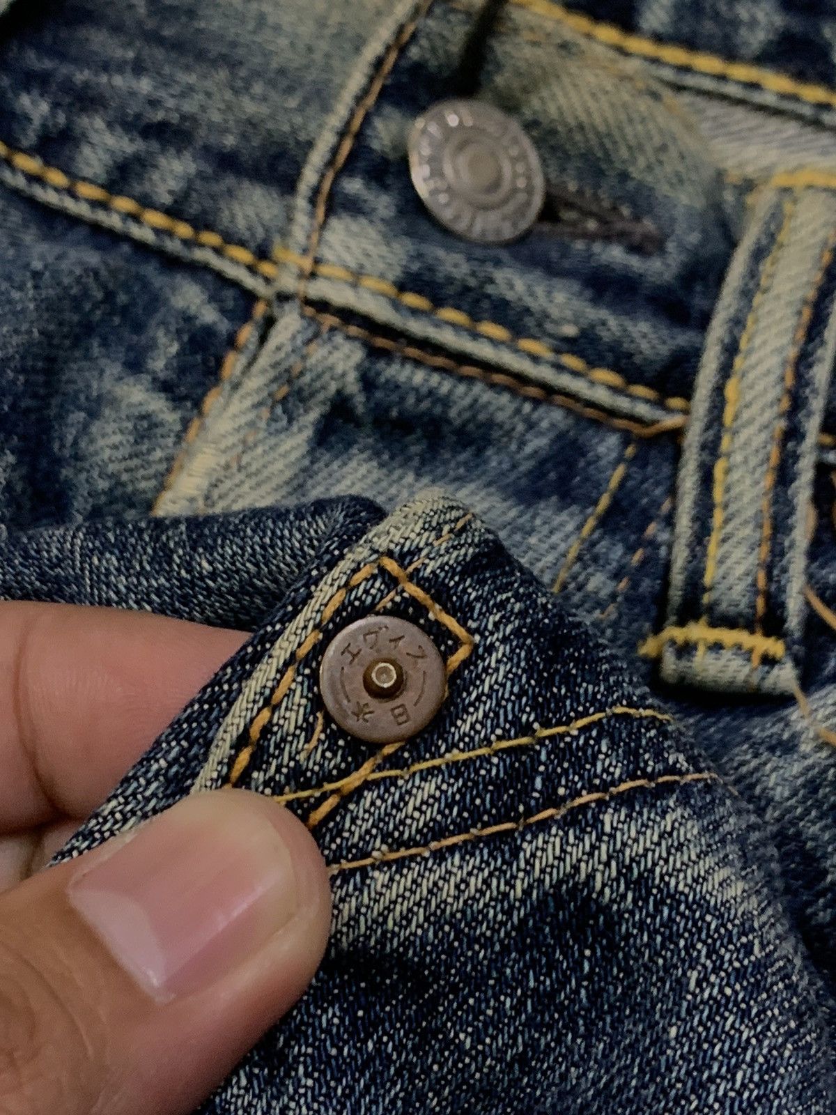 Evisu VTG EVISU NO.2 LOT 2000 SELVEDGE DISTRESSED DESTROYED JEANS Size US 29 - 8 Thumbnail