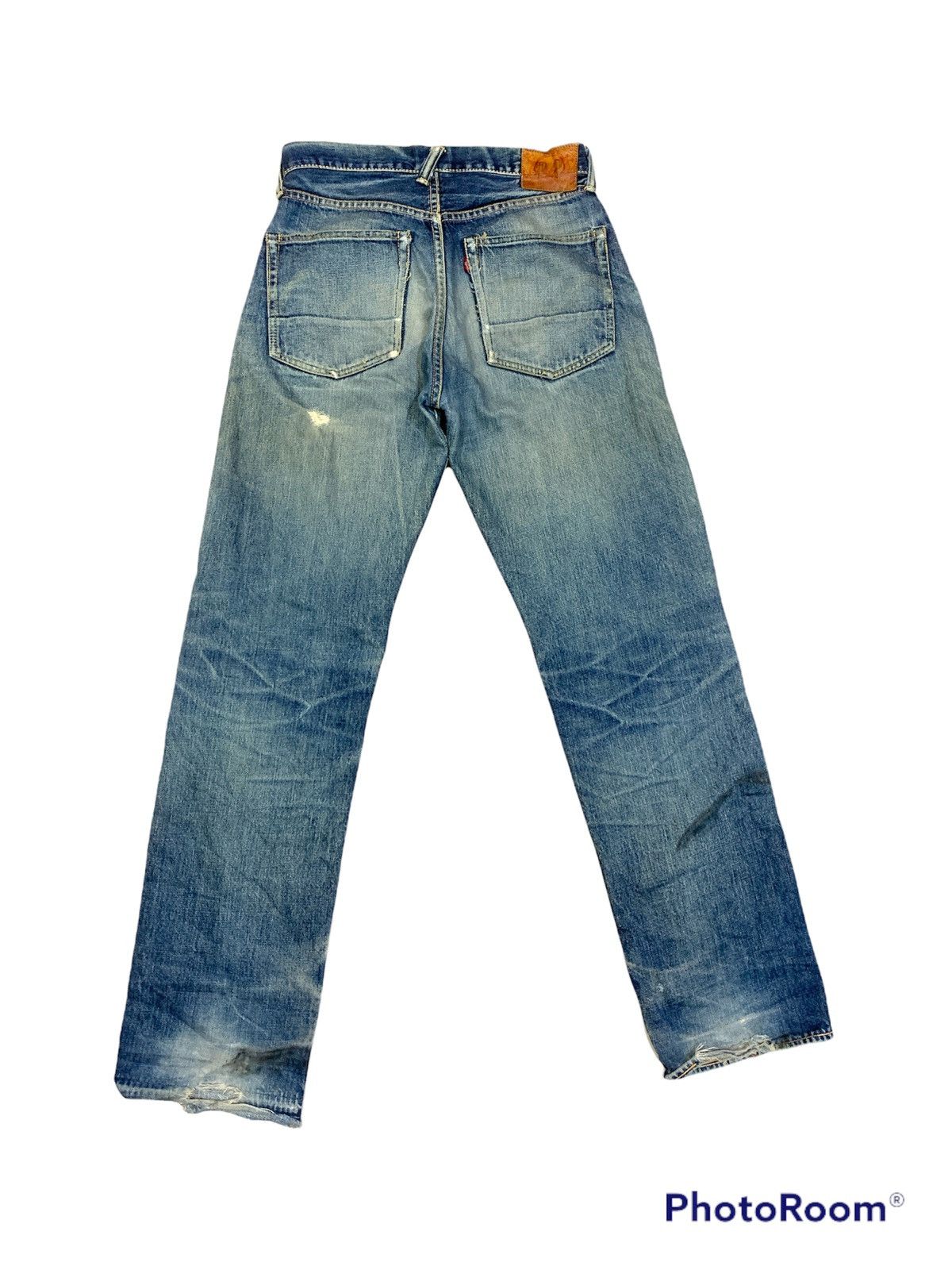 Evisu VTG EVISU NO.2 LOT 2000 SELVEDGE DISTRESSED DESTROYED JEANS Size US 29 - 2 Thumbnail