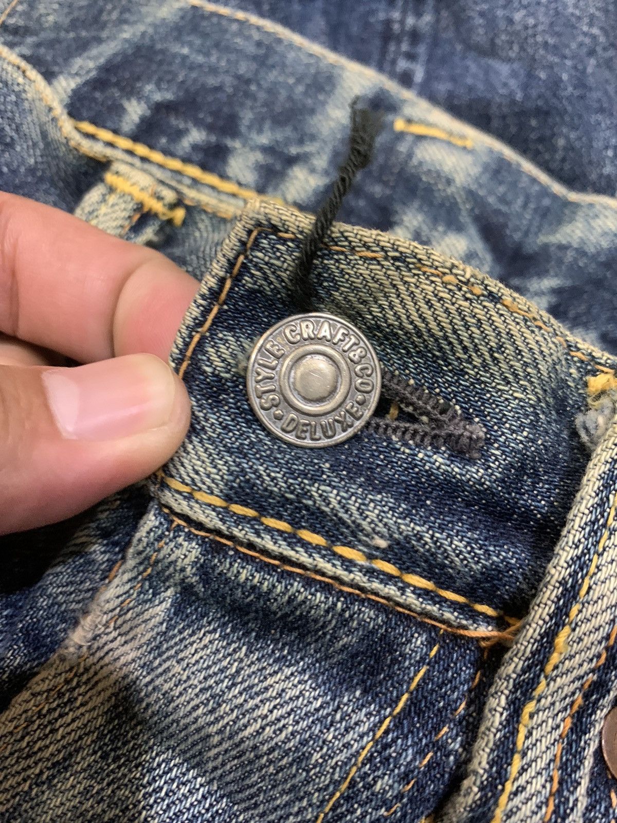 Evisu VTG EVISU NO.2 LOT 2000 SELVEDGE DISTRESSED DESTROYED JEANS Size US 29 - 7 Thumbnail