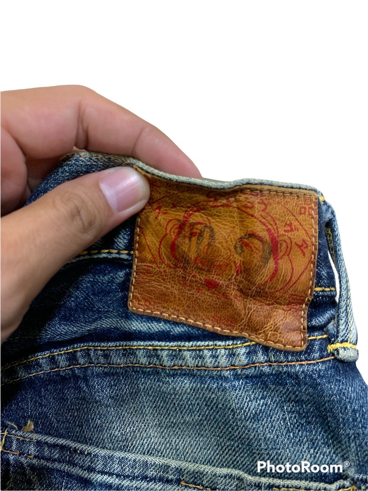 Evisu VTG EVISU NO.2 LOT 2000 SELVEDGE DISTRESSED DESTROYED JEANS Size US 29 - 6 Thumbnail