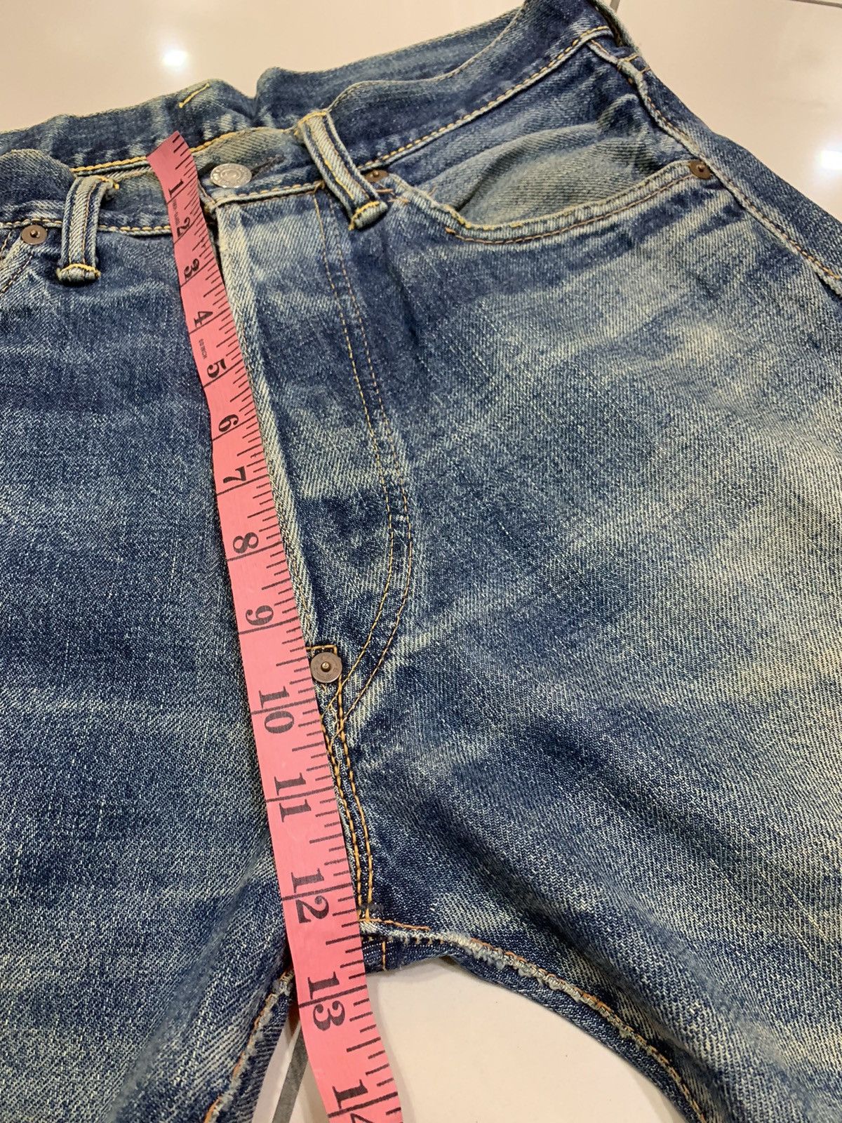 Evisu VTG EVISU NO.2 LOT 2000 SELVEDGE DISTRESSED DESTROYED JEANS Size US 29 - 16 Thumbnail