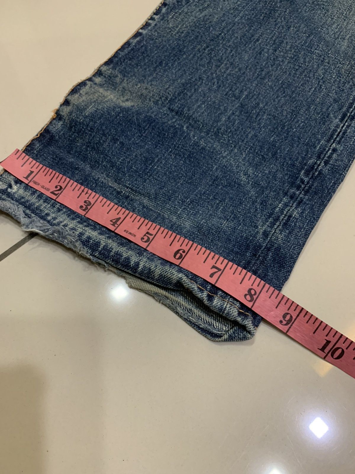 Evisu VTG EVISU NO.2 LOT 2000 SELVEDGE DISTRESSED DESTROYED JEANS Size US 29 - 13 Thumbnail