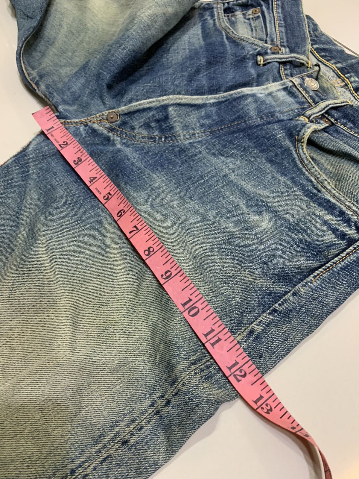 Evisu VTG EVISU NO.2 LOT 2000 SELVEDGE DISTRESSED DESTROYED JEANS Size US 29 - 15 Thumbnail