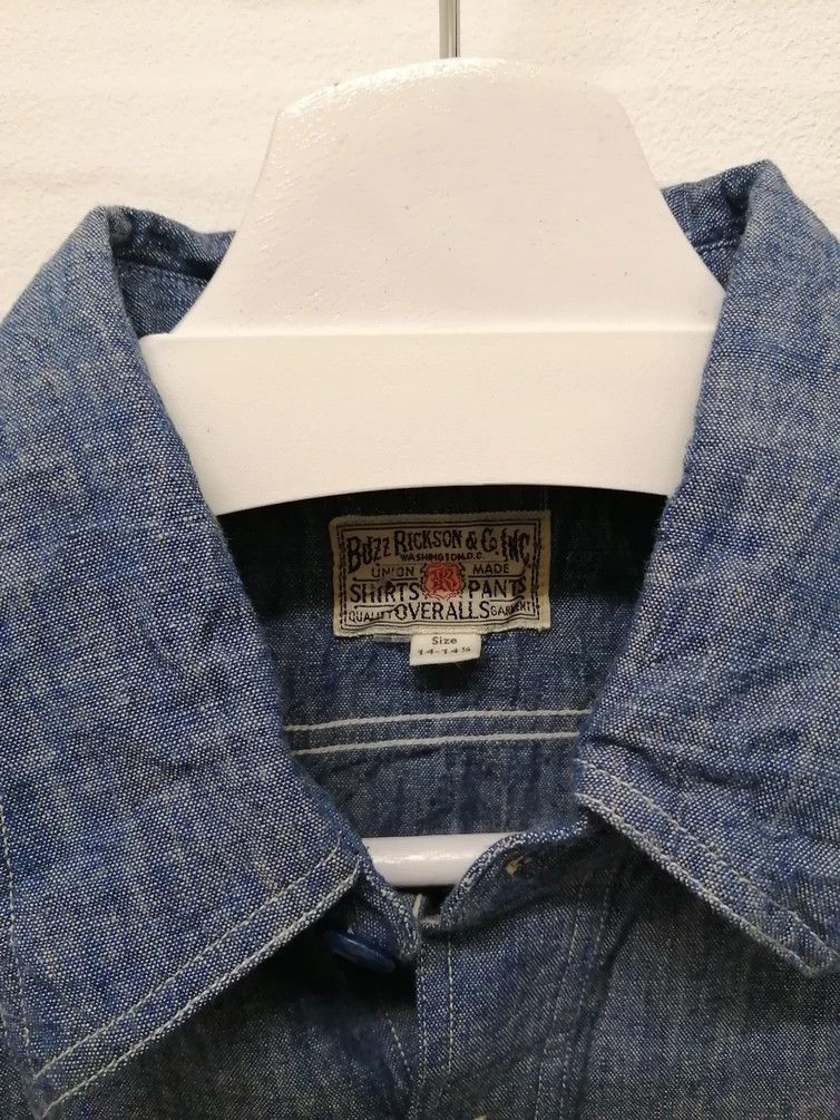 Buzz Rickson's BUZZ RICKSON'S by Toyo Enterprises Chambray Shirt Size US M / EU 48-50 / 2 - 3 Thumbnail