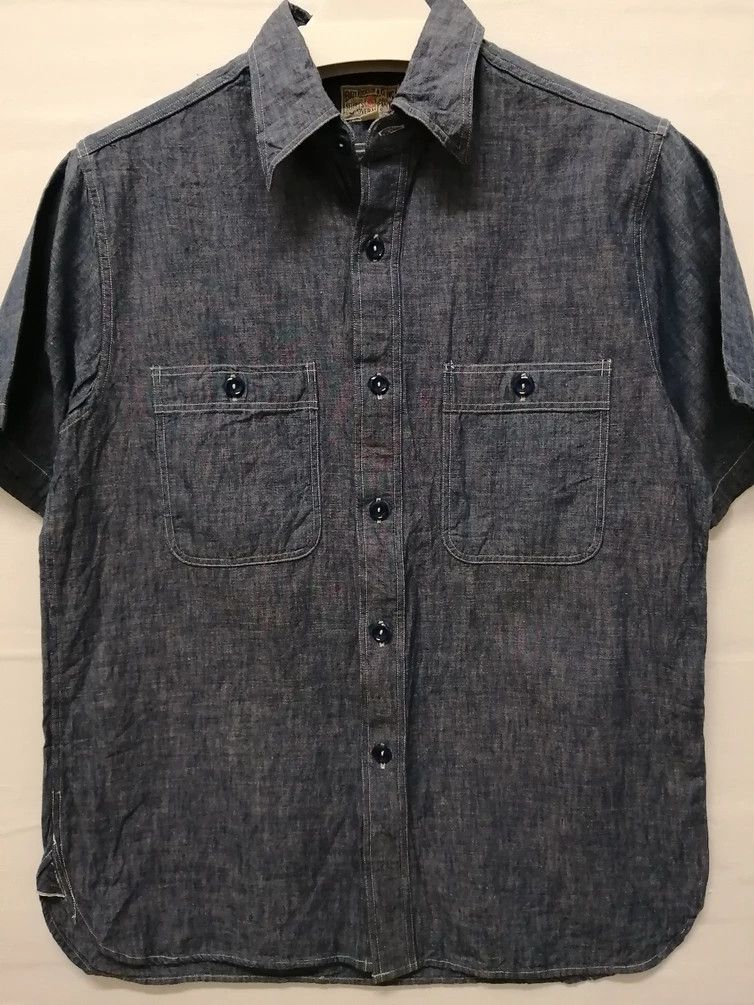 Buzz Rickson's BUZZ RICKSON'S by Toyo Enterprises Chambray Shirt Size US M / EU 48-50 / 2 - 2 Thumbnail