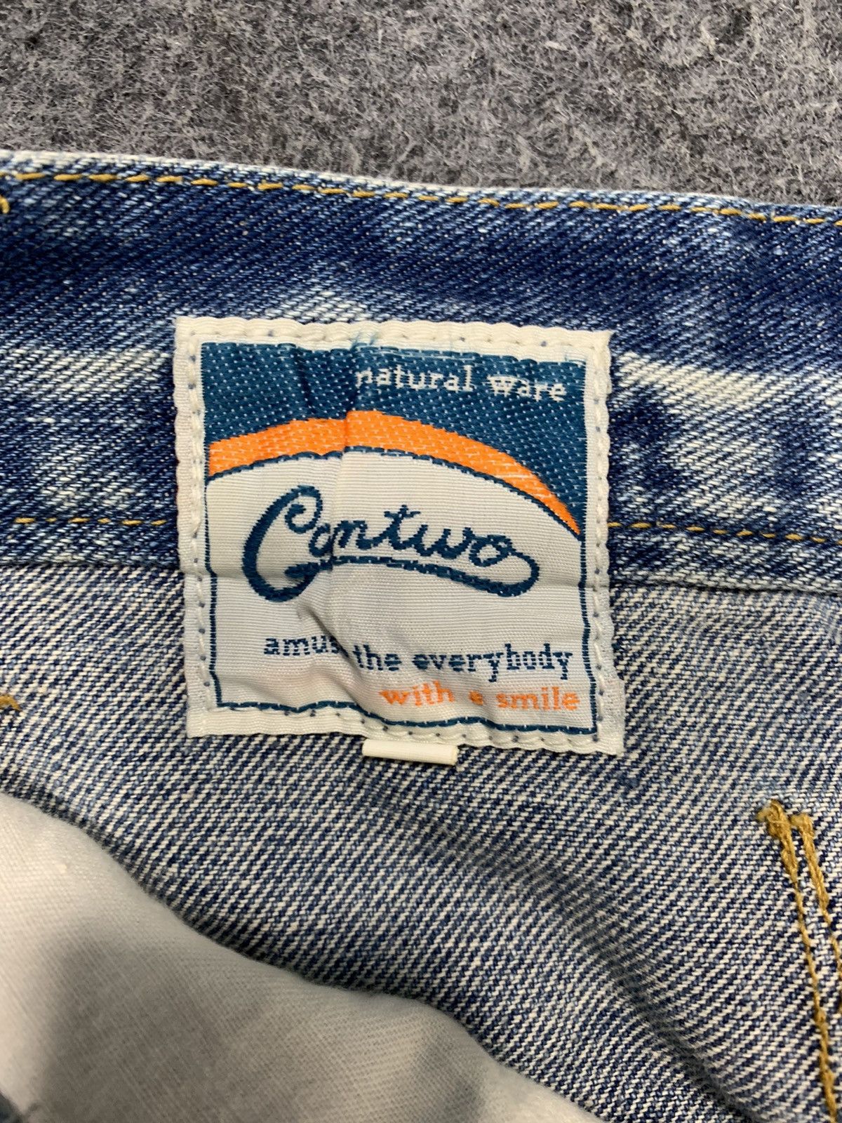 Japanese Brand 90s Natural Ware Cantwo Polkadot Pocket Buckle Back Jeans Size 30" / US 8 / IT 44 - 8 Thumbnail