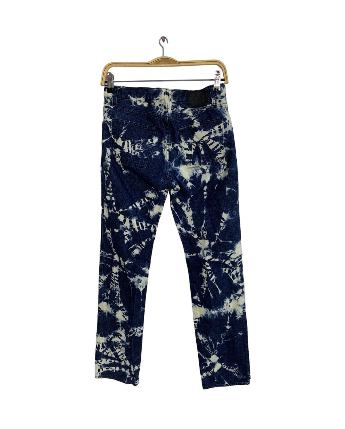 Japanese Brand 90s Bleach Acid Wash Indigo Denim Jeans Unisex Size 28" / US 6 / IT 42 - 2 Thumbnail
