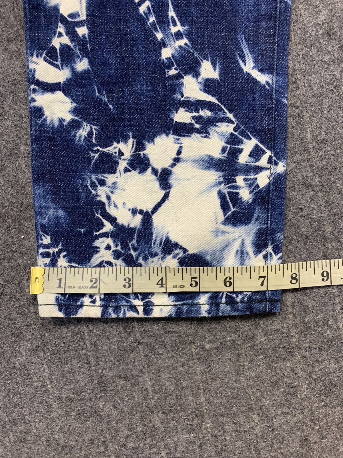 Japanese Brand 90s Bleach Acid Wash Indigo Denim Jeans Unisex Size 28" / US 6 / IT 42 - 11 Thumbnail