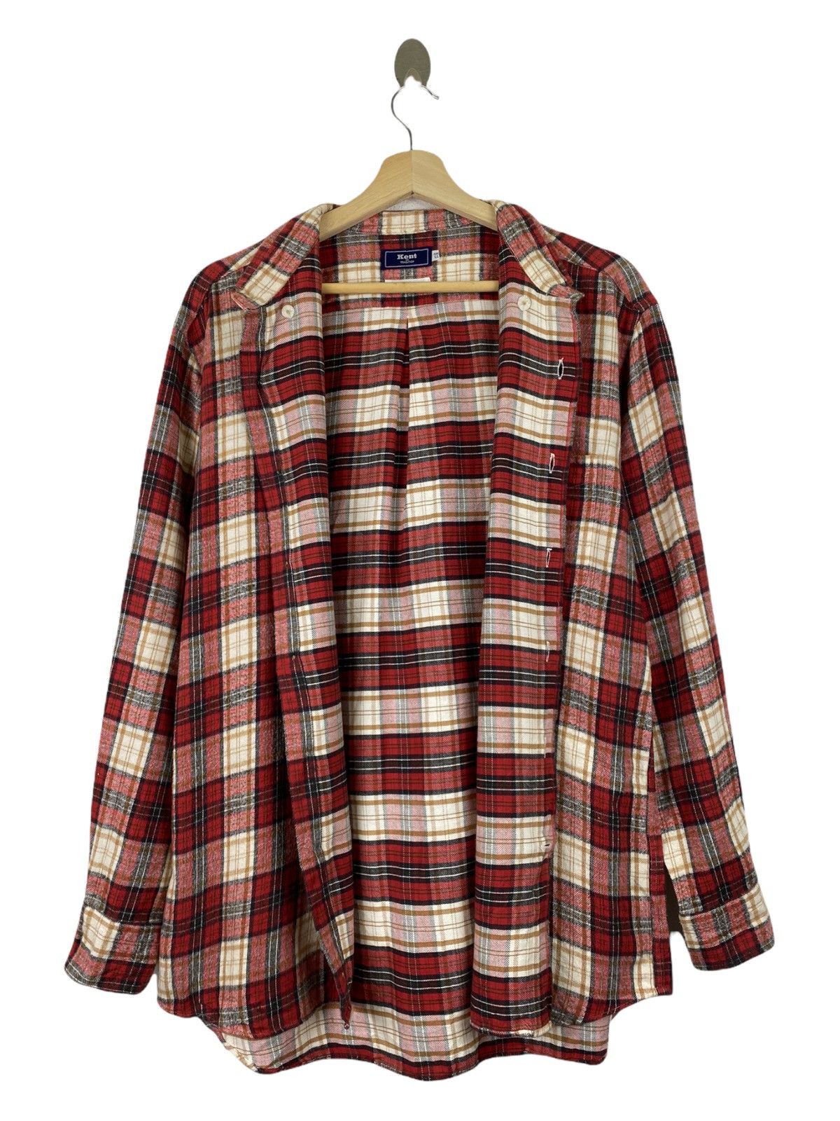Kent & Curwen × Vintage VINTAGE KENT FLANNEL SHIRT Size US L / EU 52-54 / 3 - 3 Thumbnail