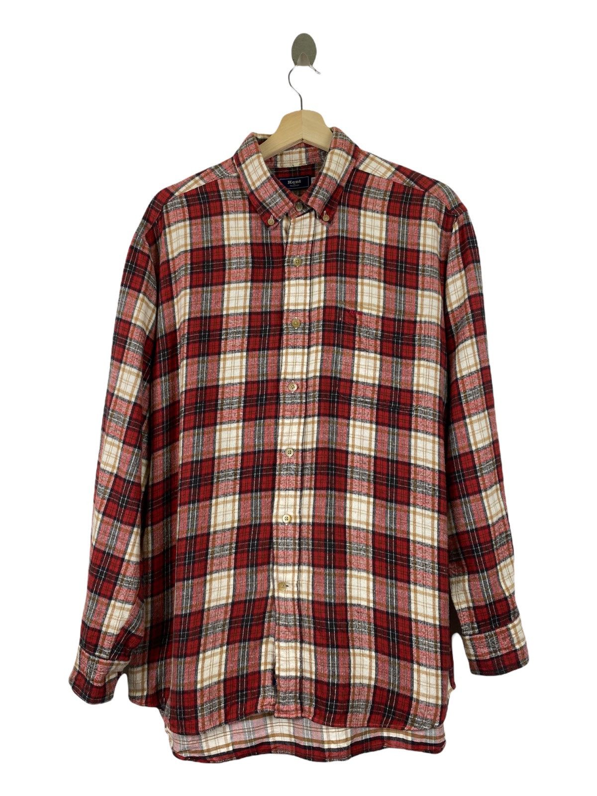 Kent & Curwen × Vintage VINTAGE KENT FLANNEL SHIRT Size US L / EU 52-54 / 3 - 1 Thumbnail