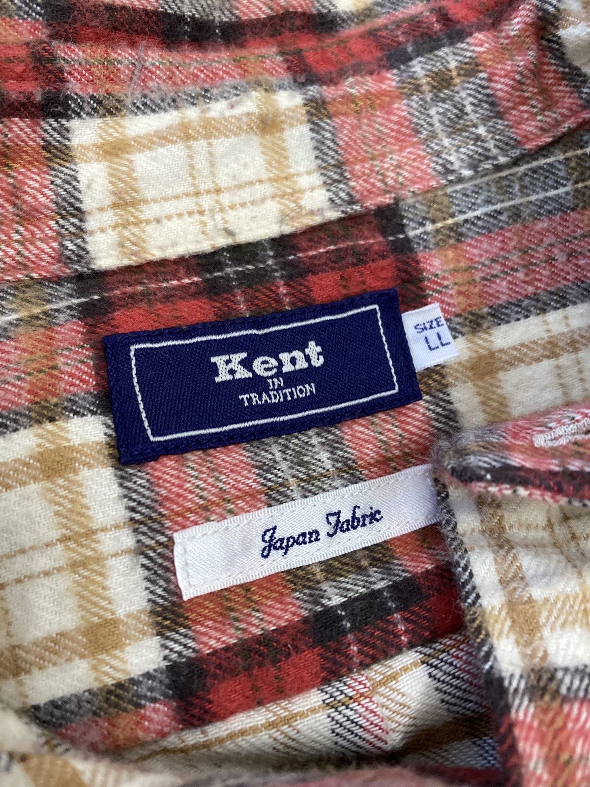 Kent & Curwen × Vintage VINTAGE KENT FLANNEL SHIRT Size US L / EU 52-54 / 3 - 4 Thumbnail