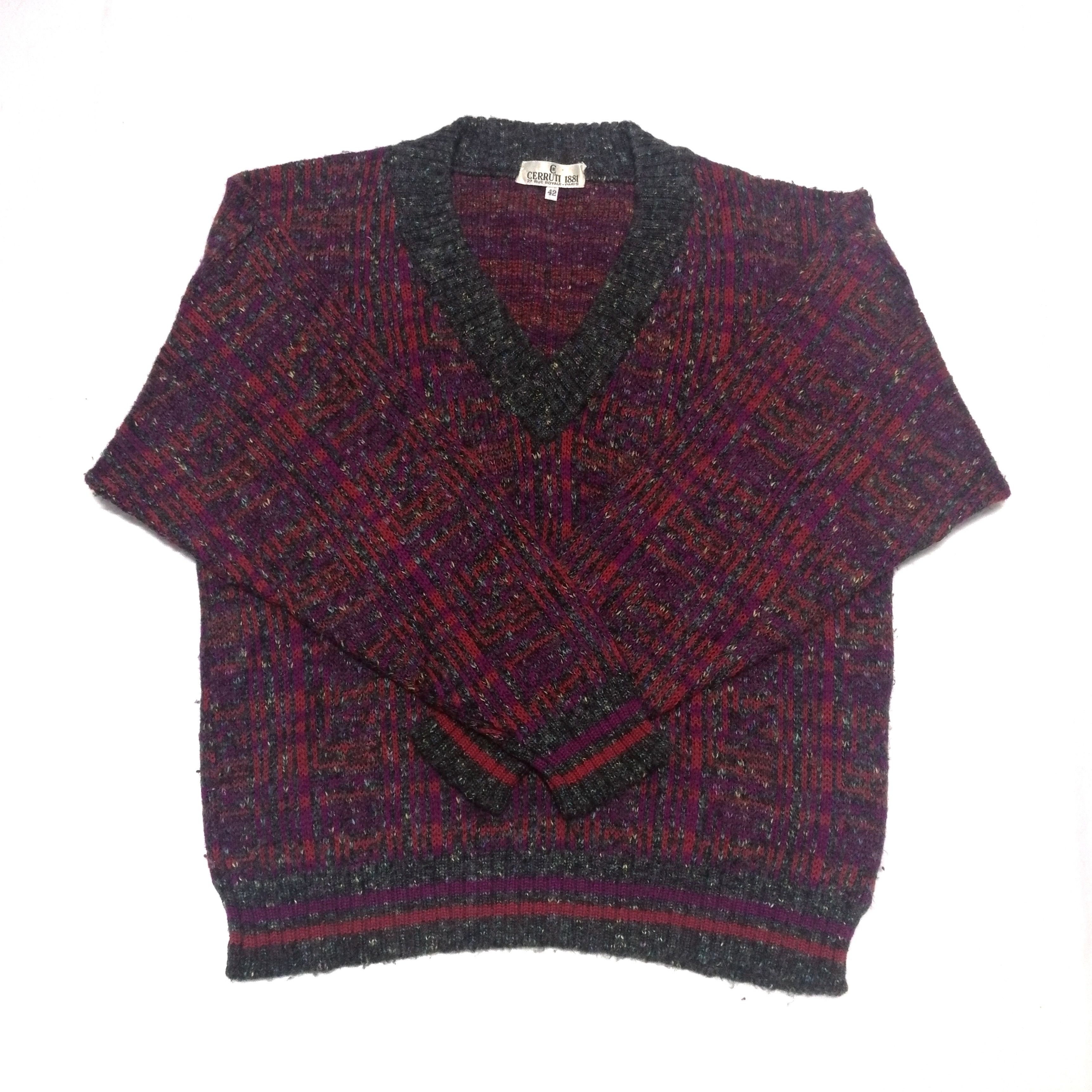 image of Cerruti 1881 x Italian Designers Vintage Cerrutti 1881 Knitwear Sweater, Men's (Size XS)
