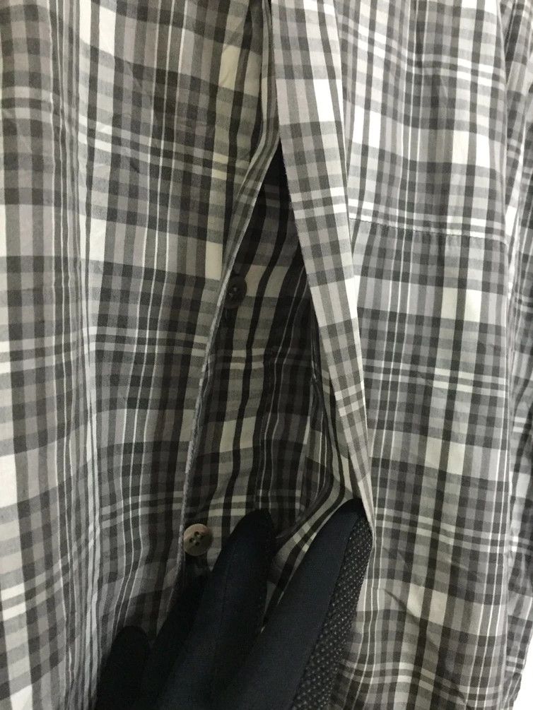 Designer Vintage Issey Miyake mandarin collar plaid button ups shirt Size US M / EU 48-50 / 2 - 5 Thumbnail