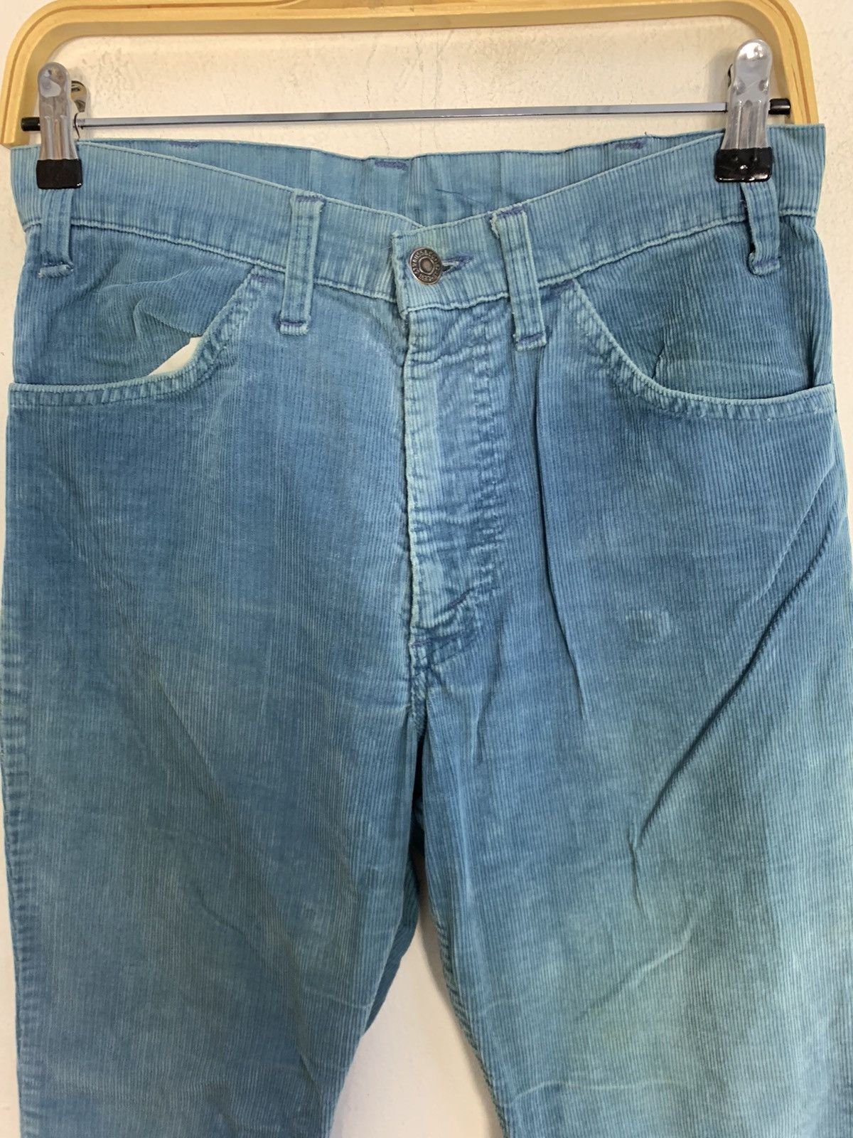 Levi's 90s Corduroy Levis White Tab Light Blue Jeans Size US 28 / EU 44 - 3 Thumbnail