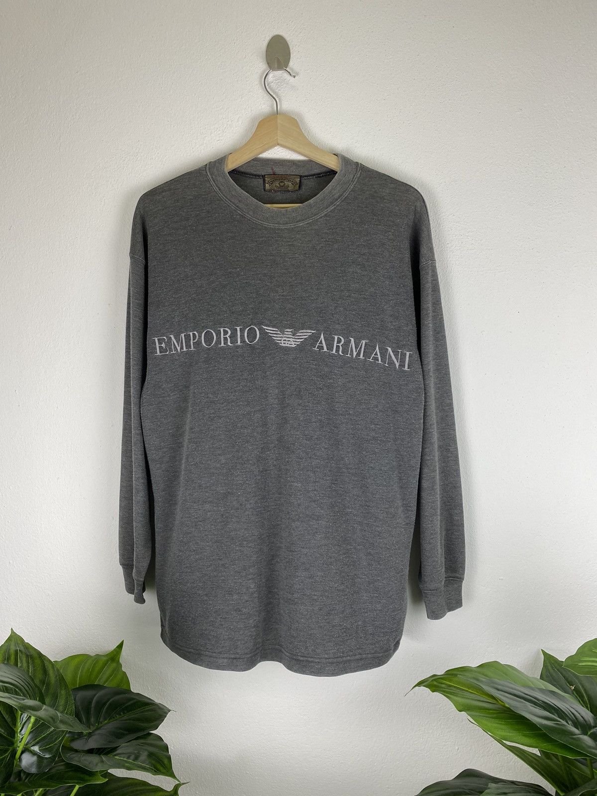 Emporio Armani × Vintage Vintage Emporio Armani embroidery logo shirt Size US M / EU 48-50 / 2 - 1 Thumbnail