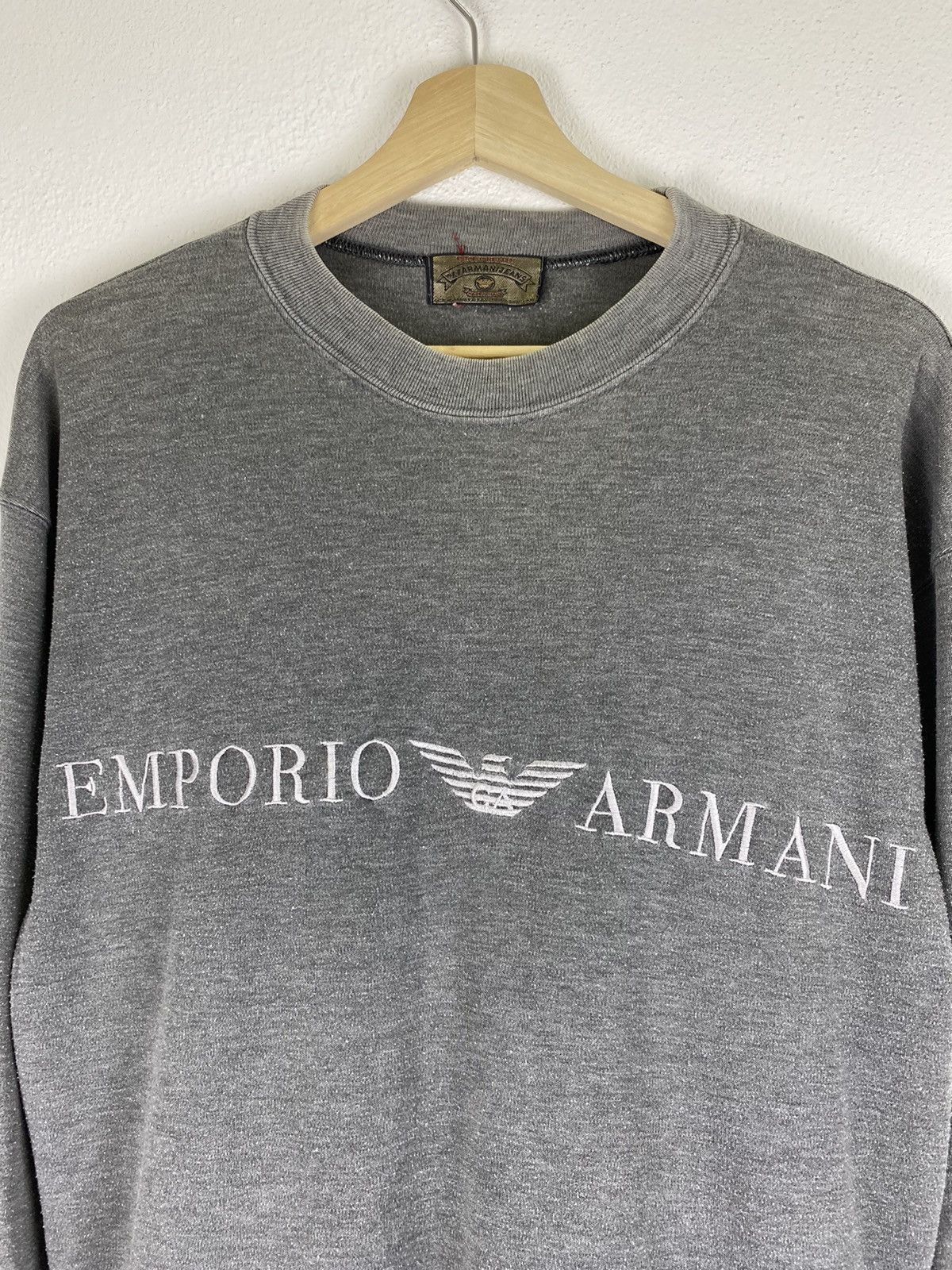 Emporio Armani × Vintage Vintage Emporio Armani embroidery logo shirt Size US M / EU 48-50 / 2 - 2 Thumbnail