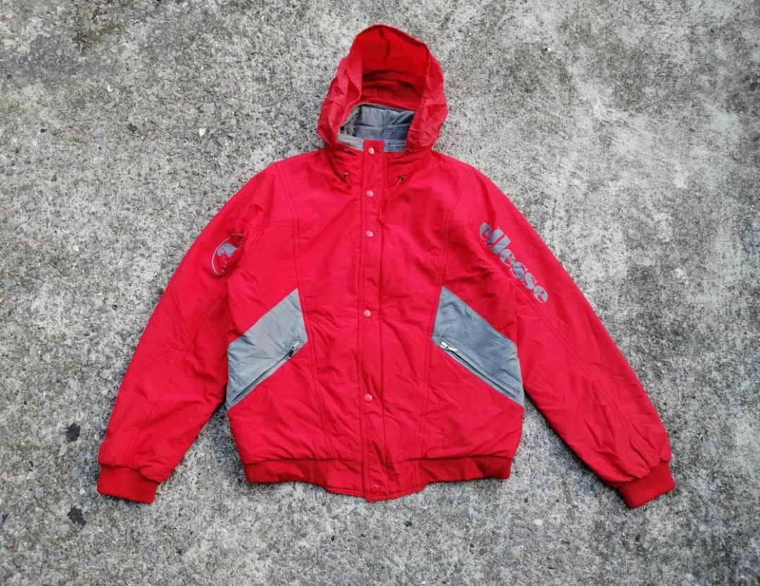 Ellesse × Vintage Vintage Ellesse Nice Design Red Jacket Size US M / EU 48-50 / 2 - 1 Thumbnail