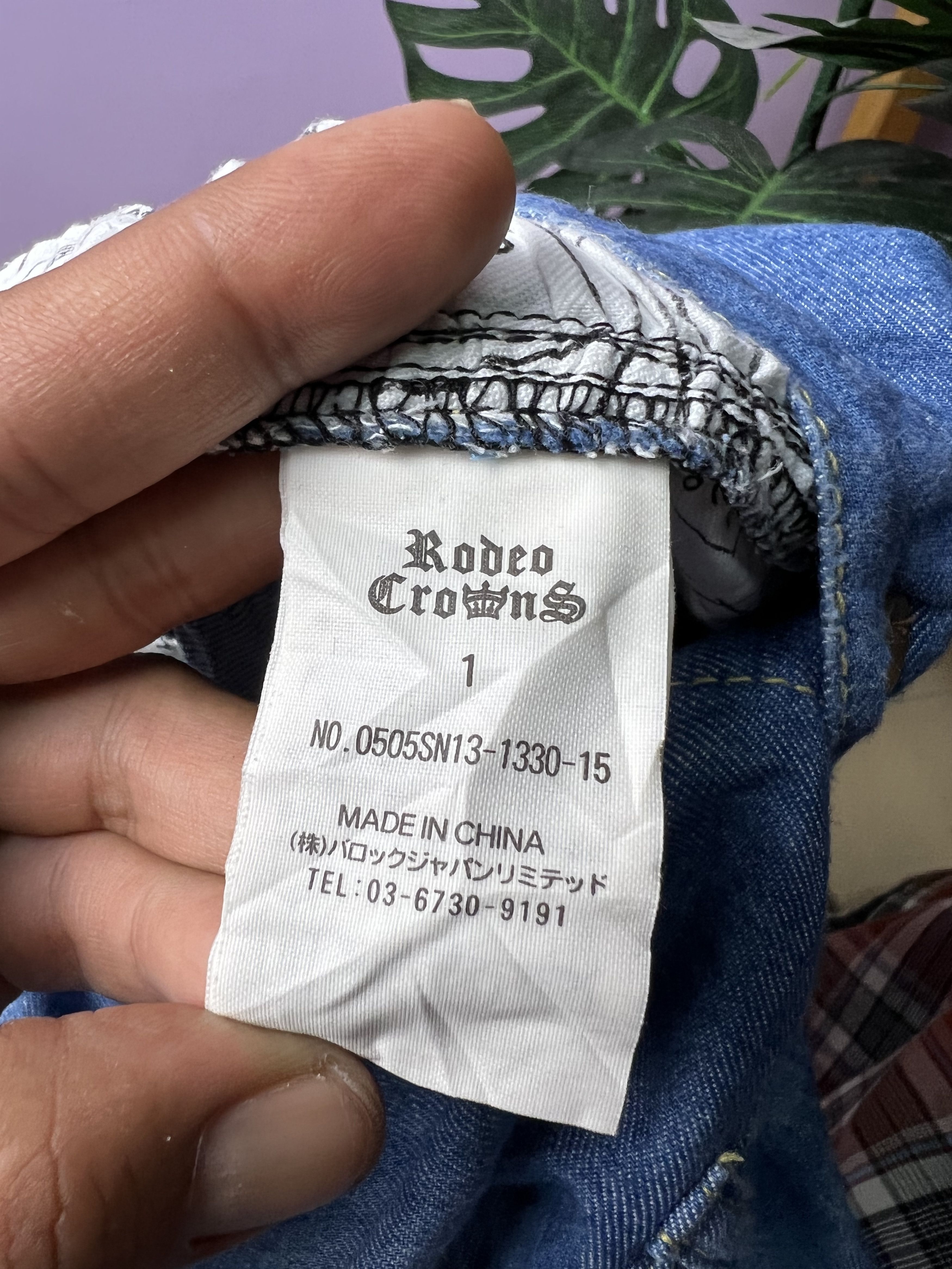 Japanese Brand 🔥Vintage Rodeo Crown Short Pants Overall Size 33" - 18 Thumbnail