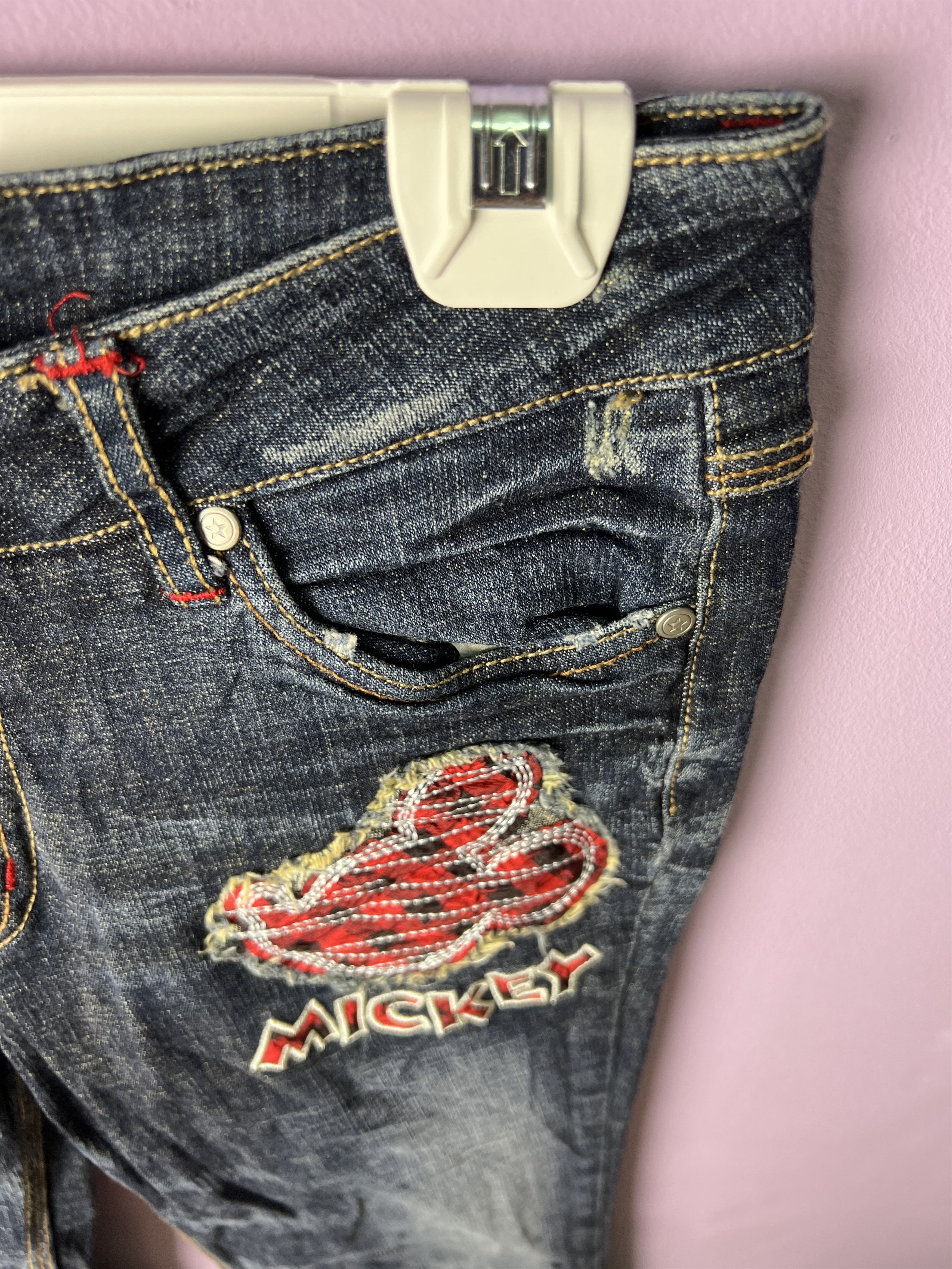 Disney 🔥Mickey Disney Flared Denim Size 29" - 8 Thumbnail