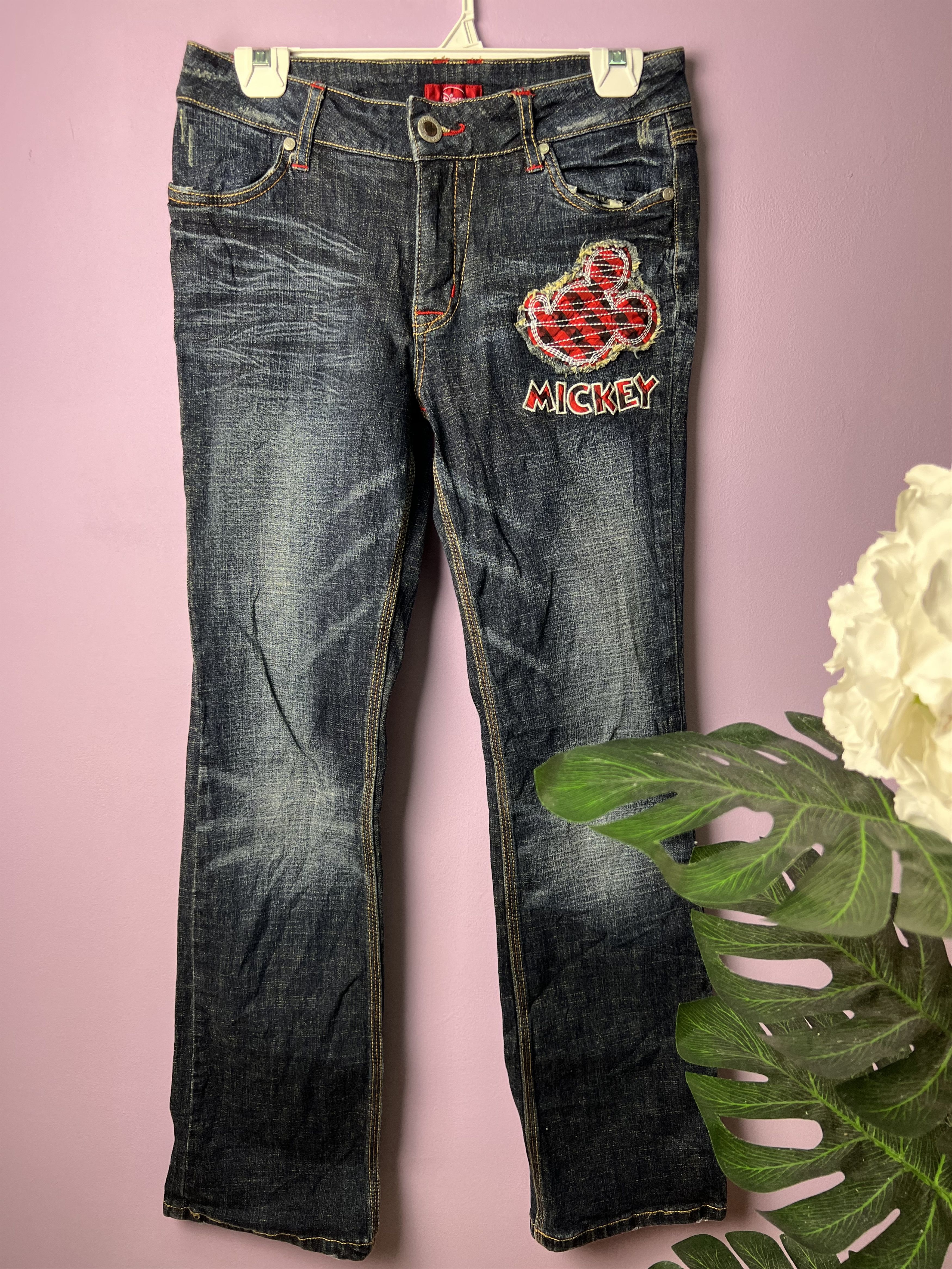 Disney 🔥Mickey Disney Flared Denim Size 29" - 2 Thumbnail