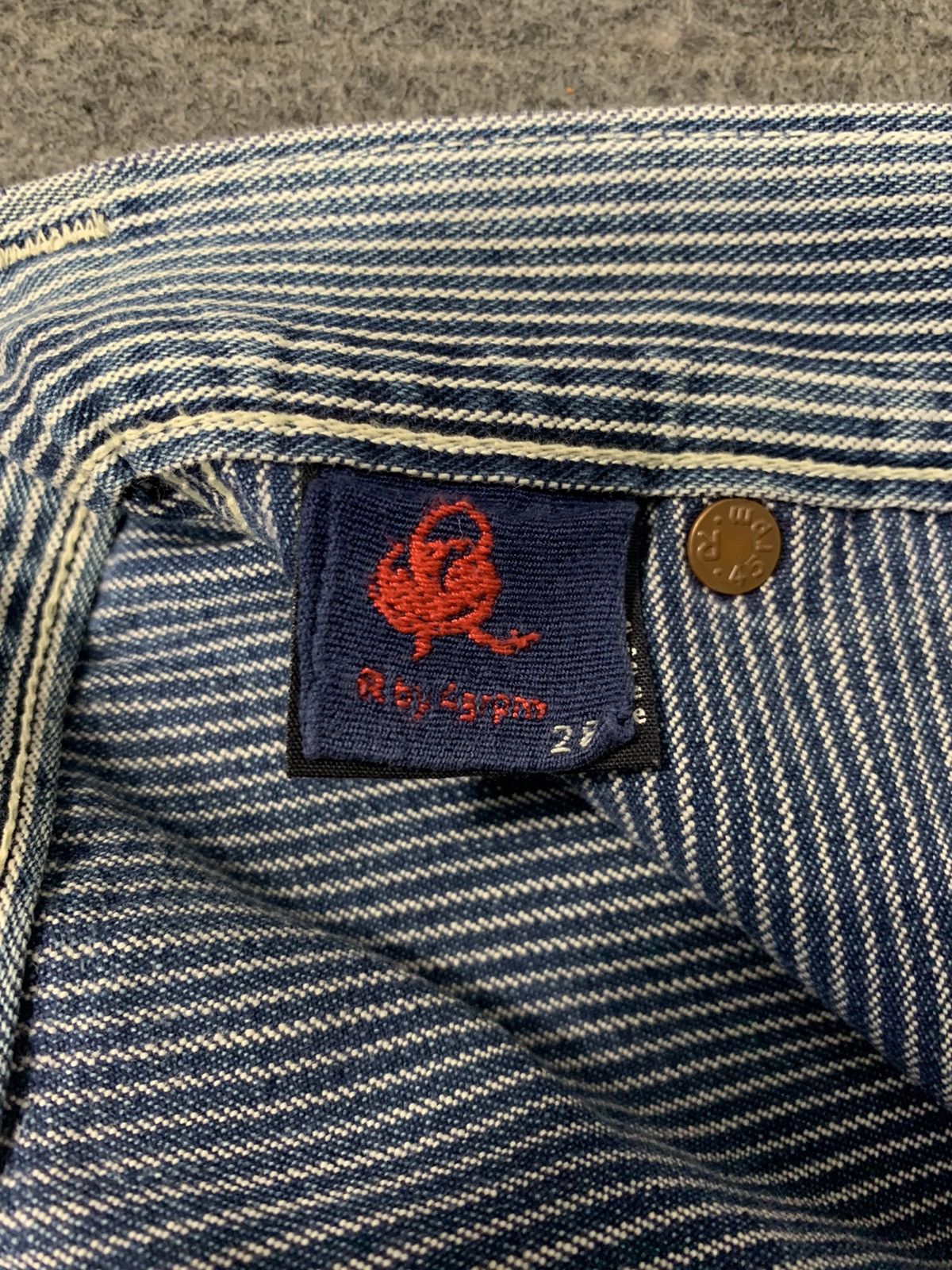 45rpm 90s Hickory Jeans 45 Rpm Japanese Big Pocket Style Size 28" / US 6 / IT 42 - 8 Thumbnail