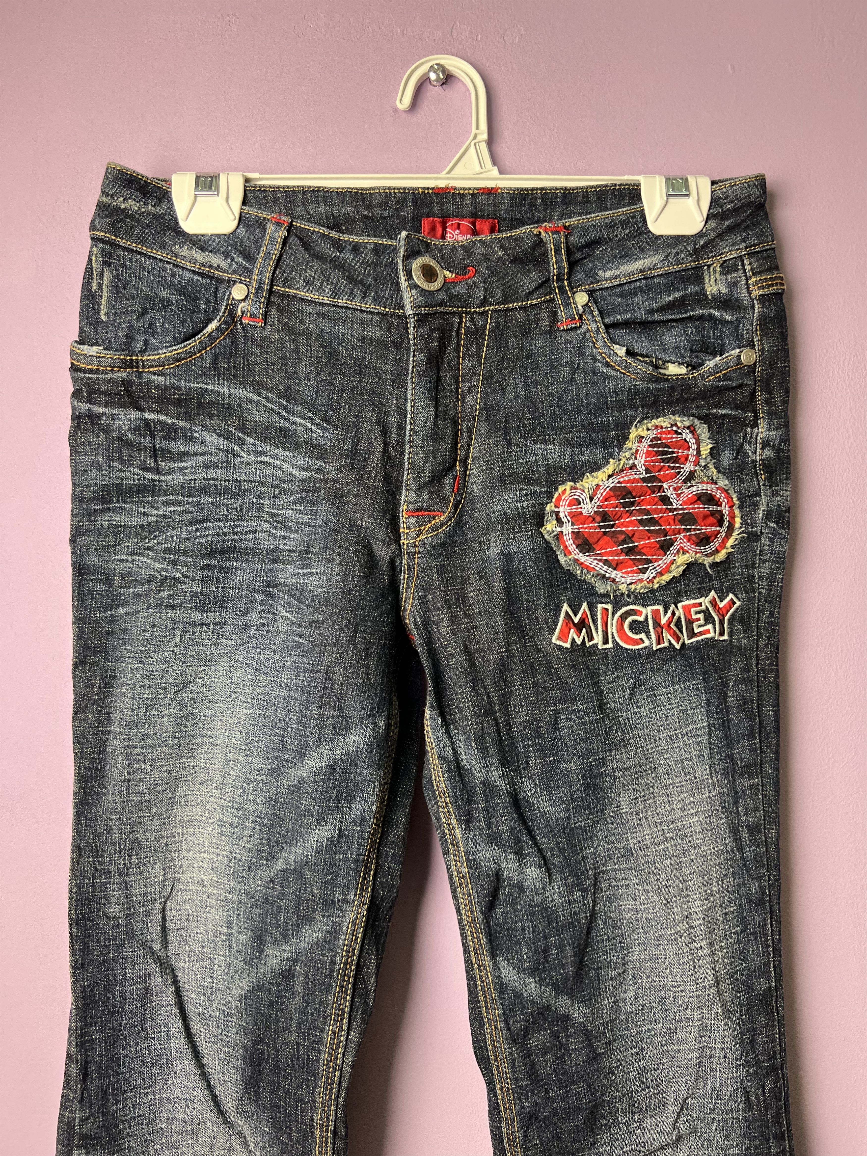 Disney 🔥Mickey Disney Flared Denim Size 29" - 4 Thumbnail