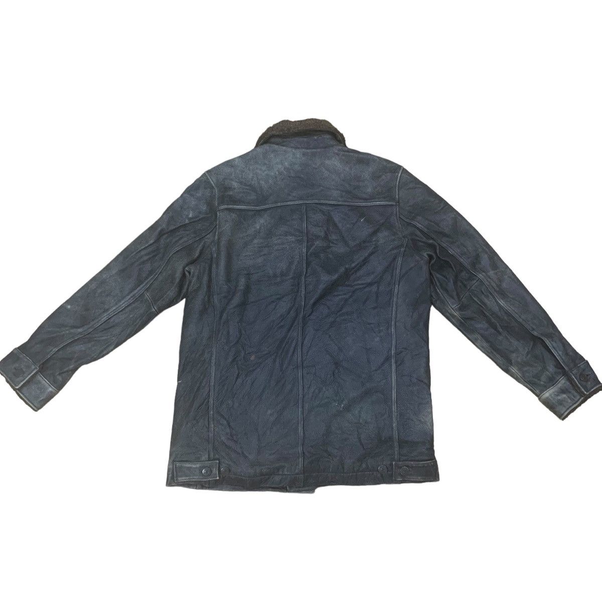 Avirex × Genuine Leather Vintage Genuine Cow Leather Sherpa Jacket Style Schott Size US L / EU 52-54 / 3 - 6 Thumbnail