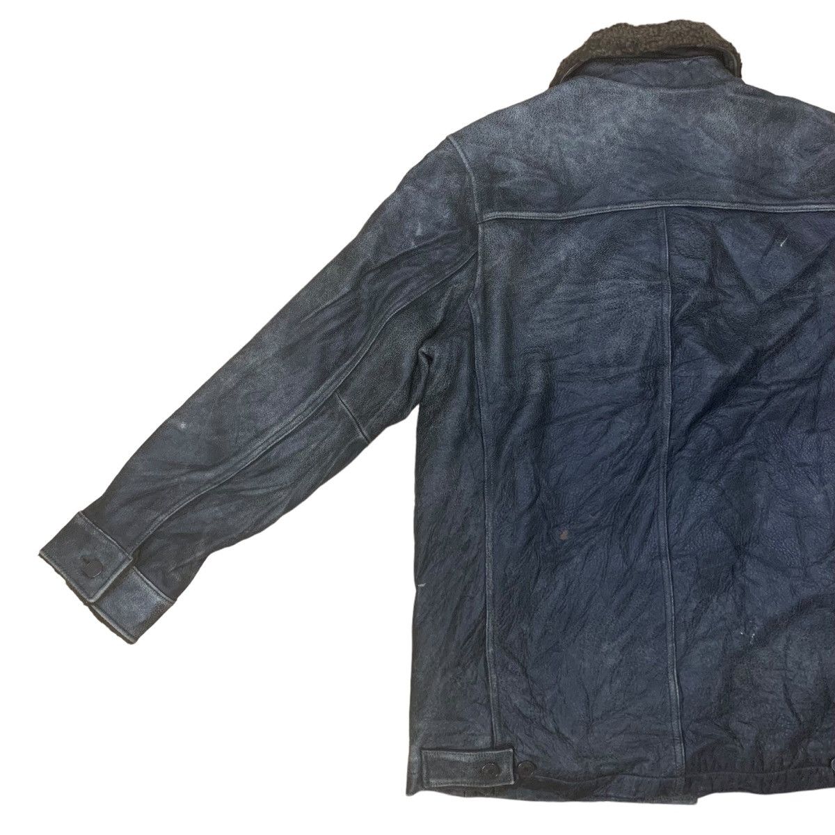Avirex × Genuine Leather Vintage Genuine Cow Leather Sherpa Jacket Style Schott Size US L / EU 52-54 / 3 - 7 Thumbnail