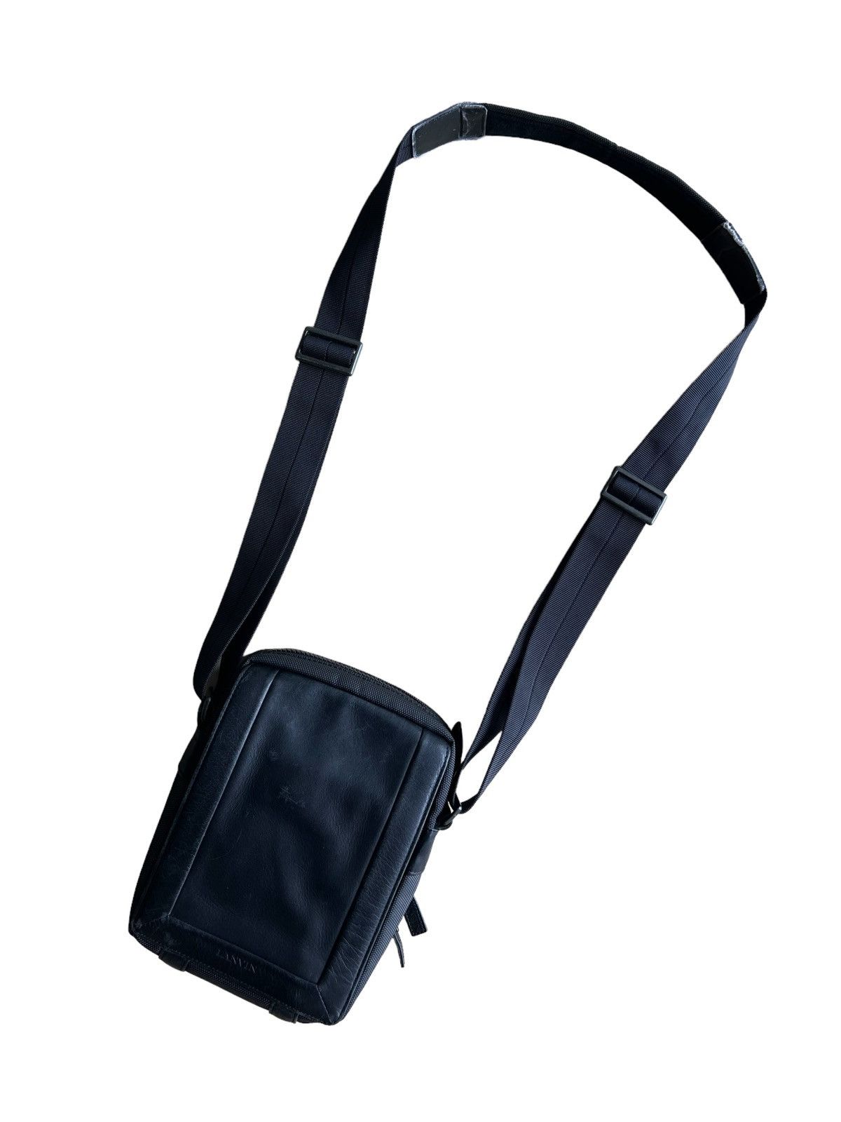 Lanvin GRAIL🔥OG Lanvin Genuine Leather Black Minimal Crossbody Bag Size ONE SIZE - 3 Thumbnail
