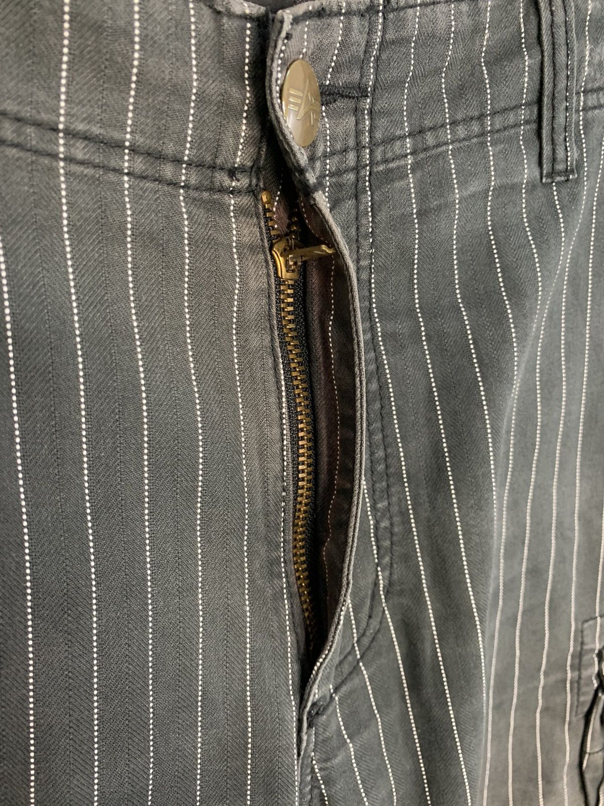 Alpha Industries 90s Alpha Industries Striped Hickory Cargo Utility Pant Size US 36 / EU 52 - 5 Thumbnail