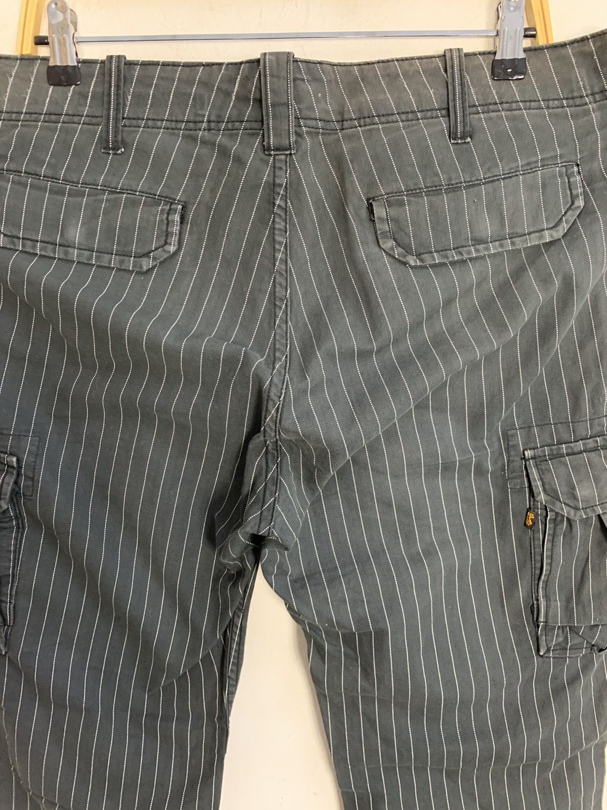 Alpha Industries 90s Alpha Industries Striped Hickory Cargo Utility Pant Size US 36 / EU 52 - 4 Thumbnail