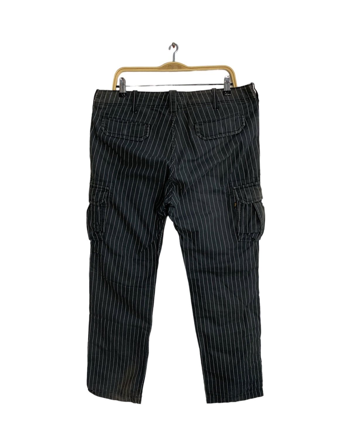Alpha Industries 90s Alpha Industries Striped Hickory Cargo Utility Pant Size US 36 / EU 52 - 2 Thumbnail