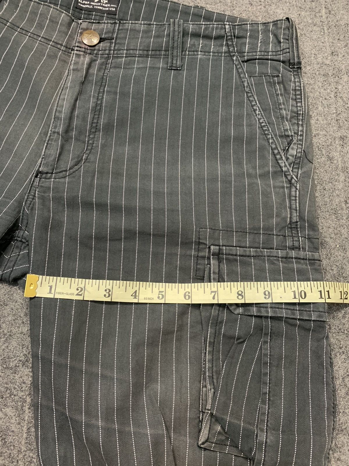 Alpha Industries 90s Alpha Industries Striped Hickory Cargo Utility Pant Size US 36 / EU 52 - 10 Thumbnail