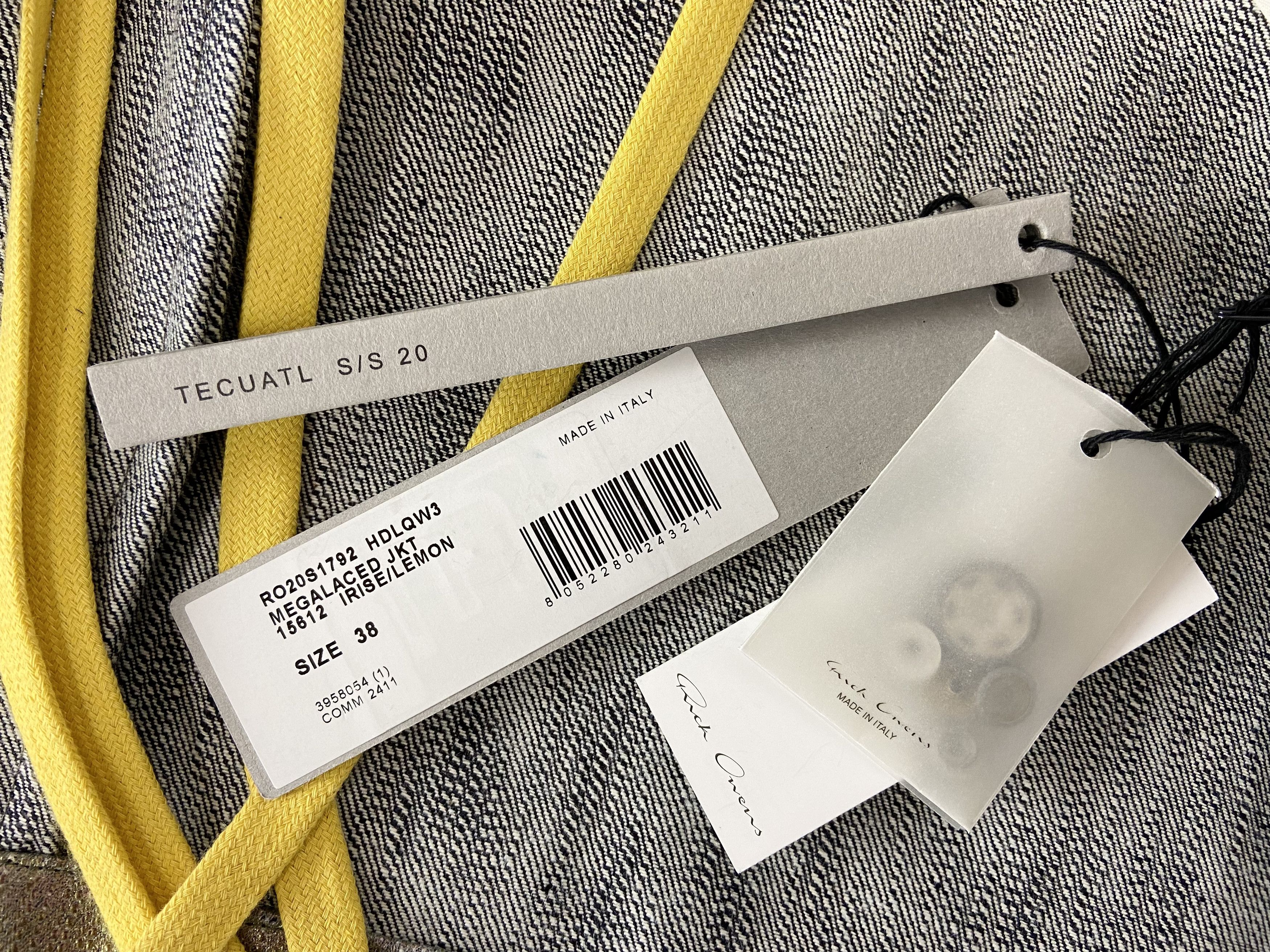 Rick Owens S/S 2020 Megalace Iridescent Runway Jacket (SS20, Tecuatl) Size US M / EU 48-50 / 2 - 13 Thumbnail
