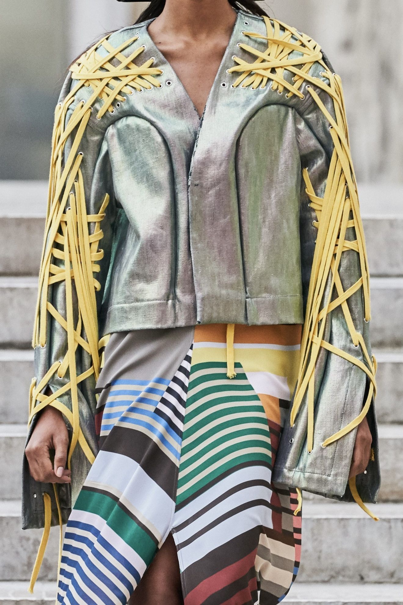 Rick Owens S/S 2020 Megalace Iridescent Runway Jacket (SS20, Tecuatl) Size US M / EU 48-50 / 2 - 17 Thumbnail