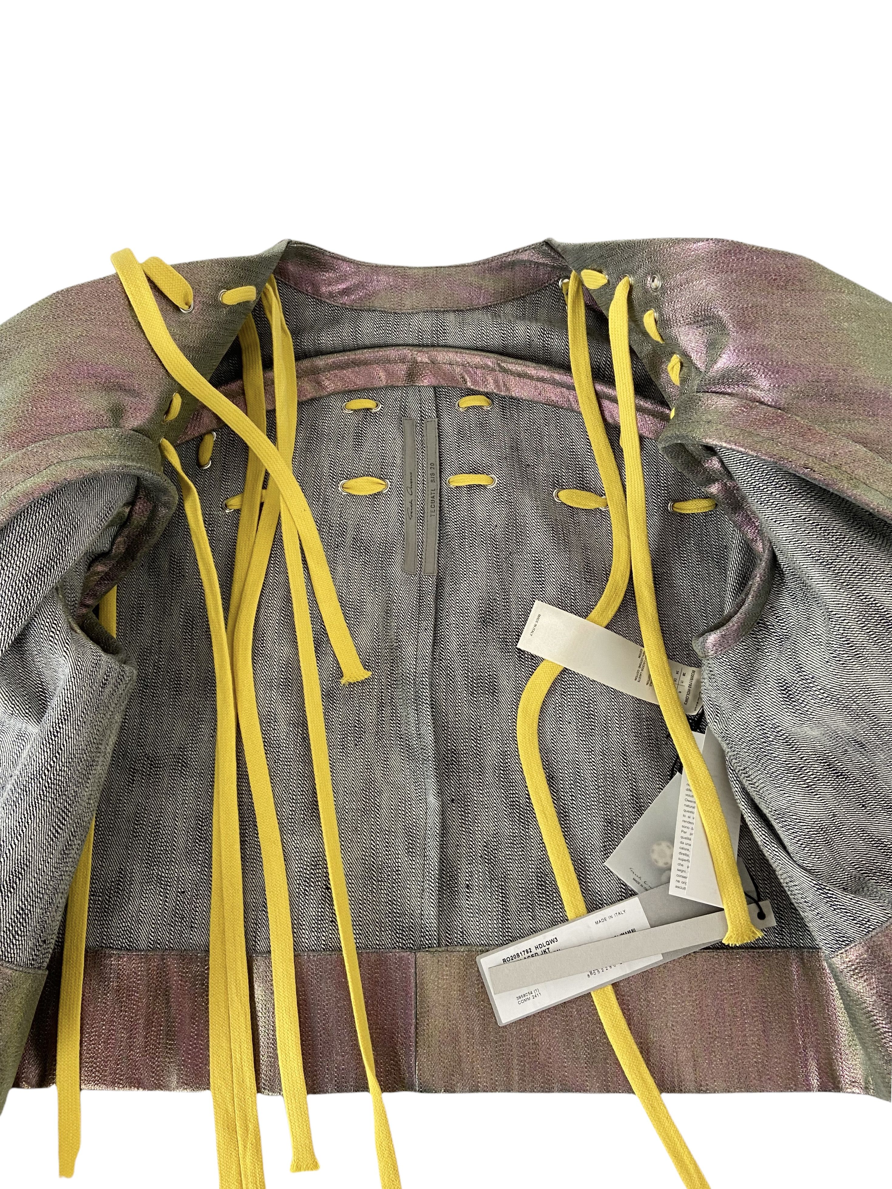 Rick Owens S/S 2020 Megalace Iridescent Runway Jacket (SS20, Tecuatl) Size US M / EU 48-50 / 2 - 9 Thumbnail