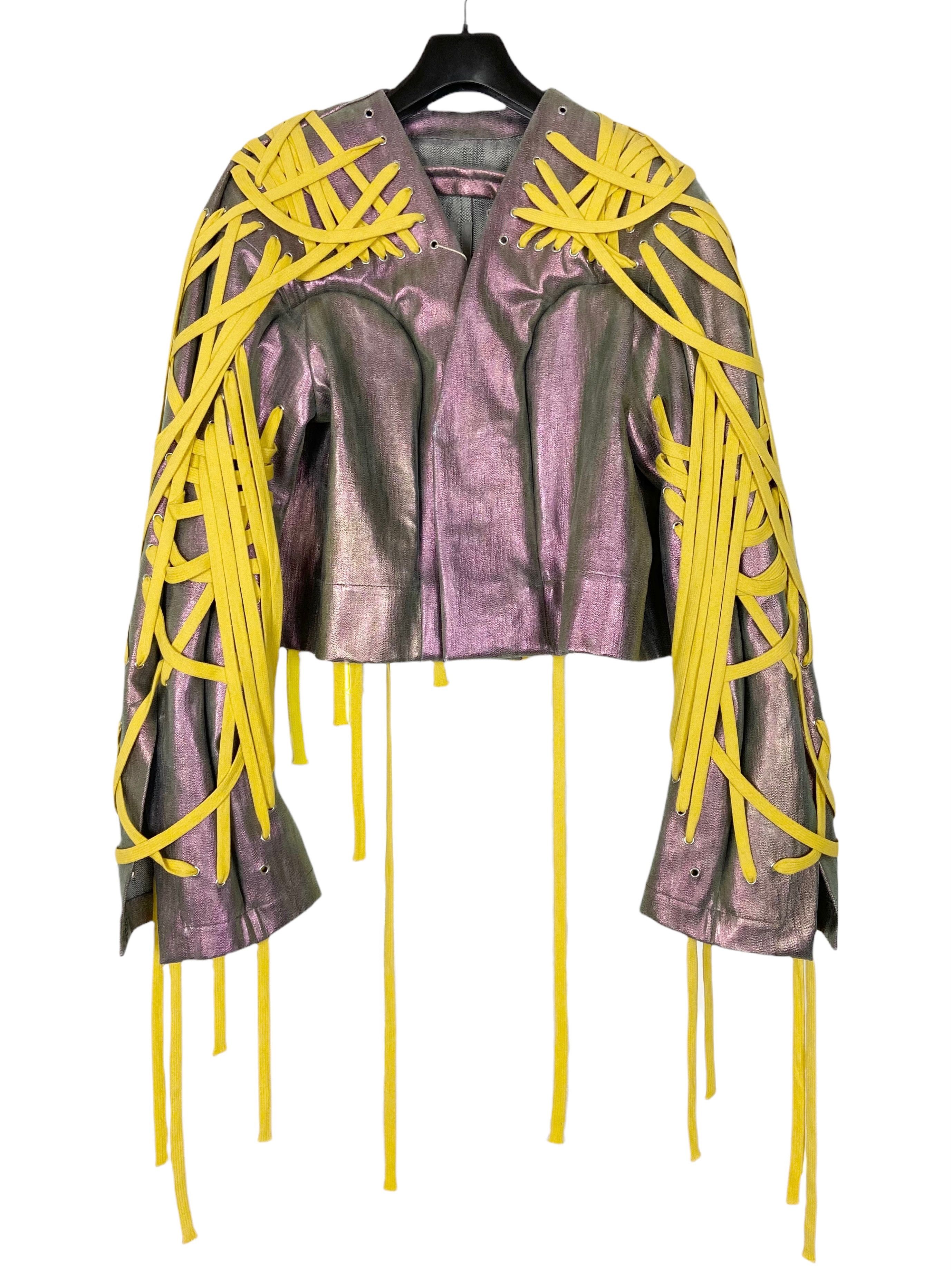 Rick Owens S/S 2020 Megalace Iridescent Runway Jacket (SS20, Tecuatl) Size US M / EU 48-50 / 2 - 1 Thumbnail